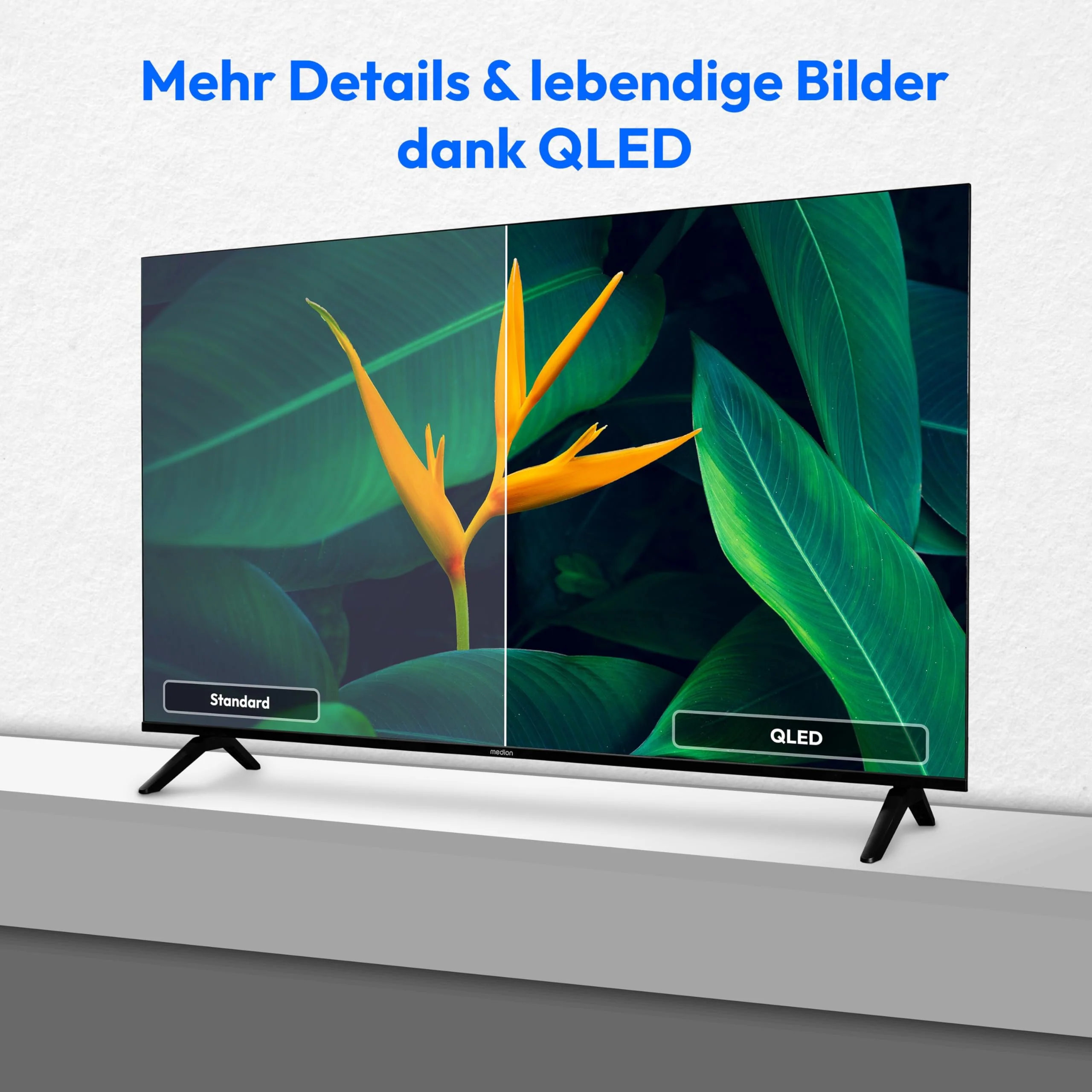 MEDION 163,9 cm (65 Zoll) QLED Fernseher (Smart-TV, Dolby Vision HDR, Prime Video, Disney+, DAZN, Paramount+, Dolby Atmos, VIDAA Store, HbbTV, PVR, Bluetooth, MD 865601) - Image 8