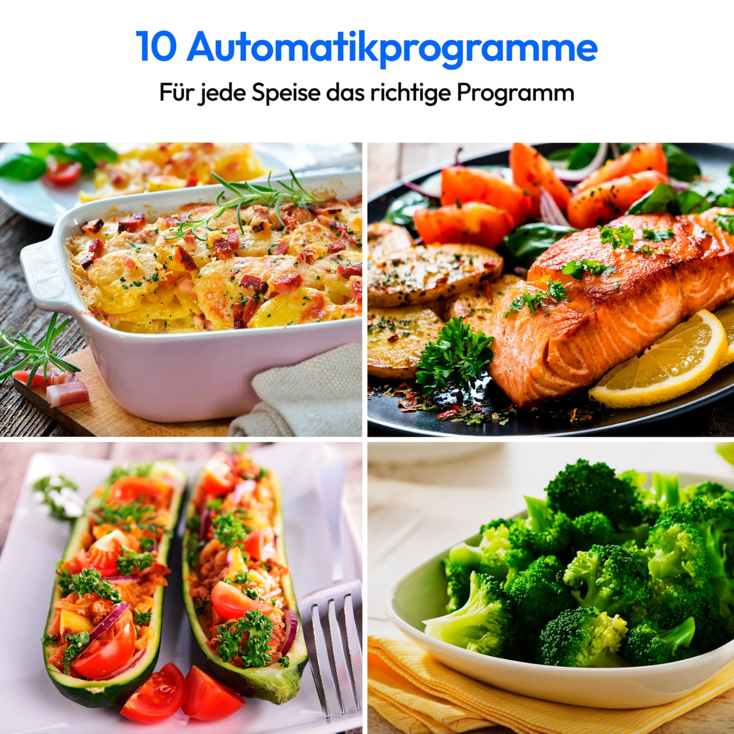 MEDION 3 in 1 Mikrowelle mit Grill und Heißluft Funktion (23 Liter, 900 Watt, 1.000 Watt Grill, 1.680 Watt Heißluft, 10 Automatikprogramme, Auftaufunktion, Display, MD11493) schwarz - Image 7
