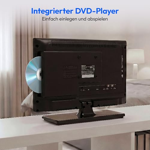 MEDION 47 cm (19 Zoll) HD Fernseher mit DVD-Player (perfekt für Camping Wohnmobil LKW Garten, 12V KFZ Car-Adapter, Triple Tuner Receiver, HDMI, USB, MD 819001) - Image 5