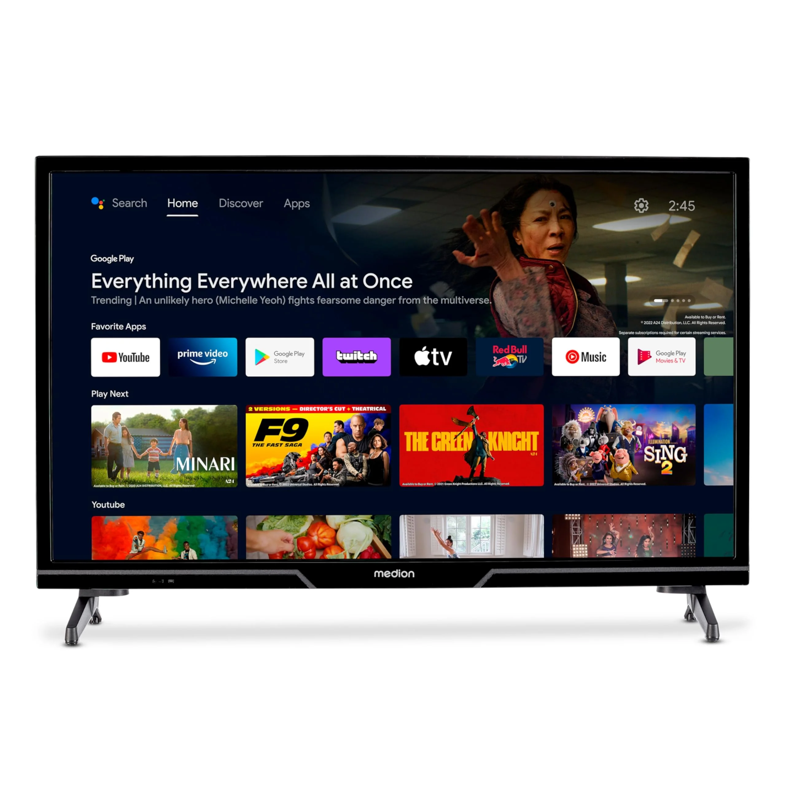 MEDION 59,8 cm (24 Zoll) HD Fernseher (Android TV, Smart TV, HDR, Netflix, Prime Video, PVR, Bluetooth, MD 824100) - Image 7