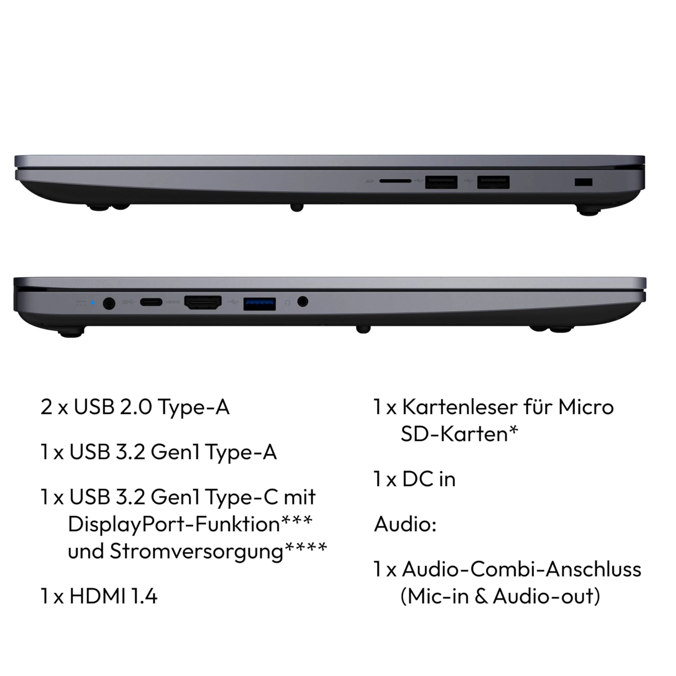MEDION Avantum 17 E1e 43,9 cm (17,3 Zoll) Full HD Laptop (Core i3-N305, 8GB DDR4 RAM, 512GB SSD, HD Webcam, WLAN, Windows 11 Home) - Image 6