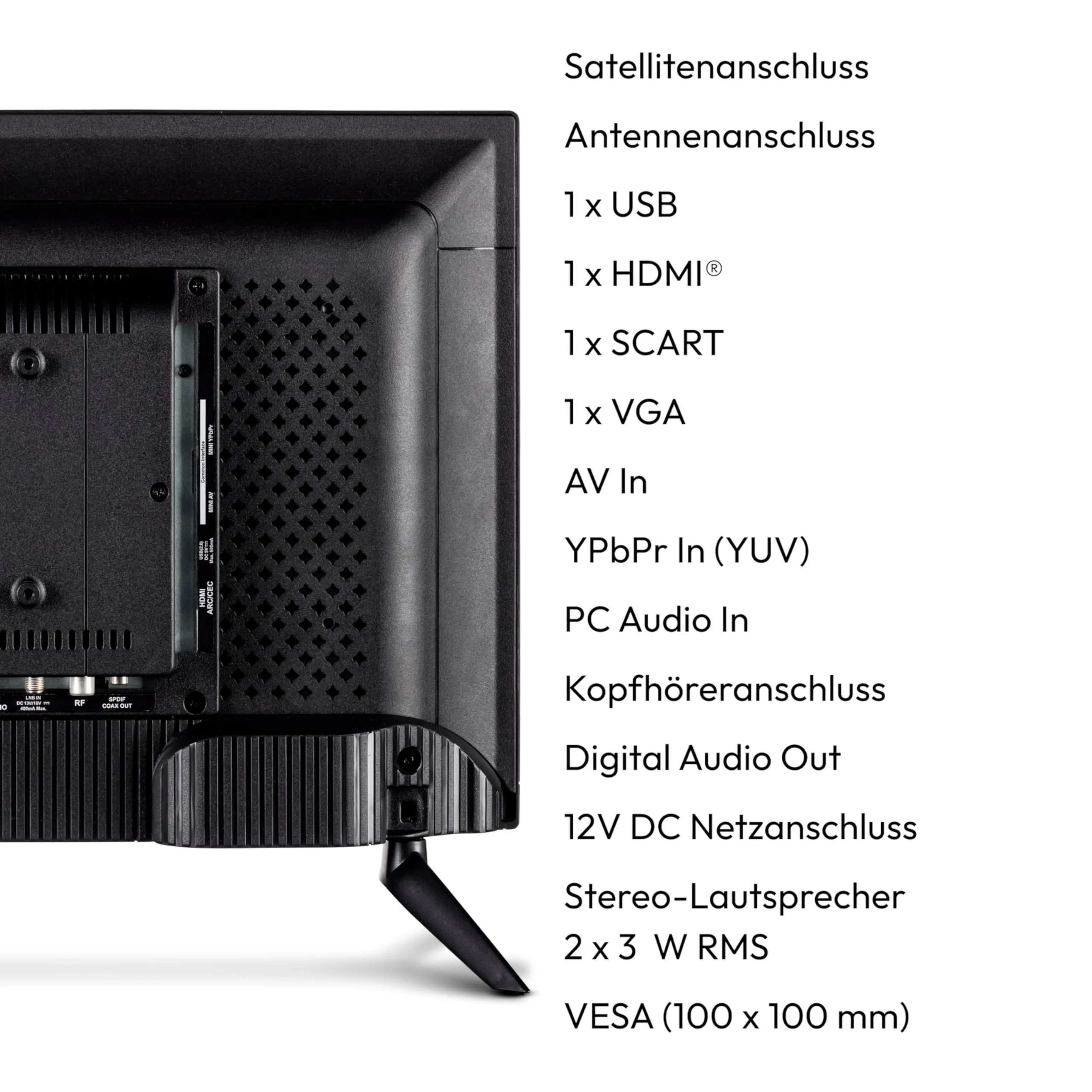 MEDION E12422 (MD 20114) 59,9 cm (24 Zoll) Full HD Fernseher mit DVD-Player (perfekt für Camping Wohnmobil LKW Garten, 12V KFZ Car-Adapter, Triple Tuner Receiver) - Image 5