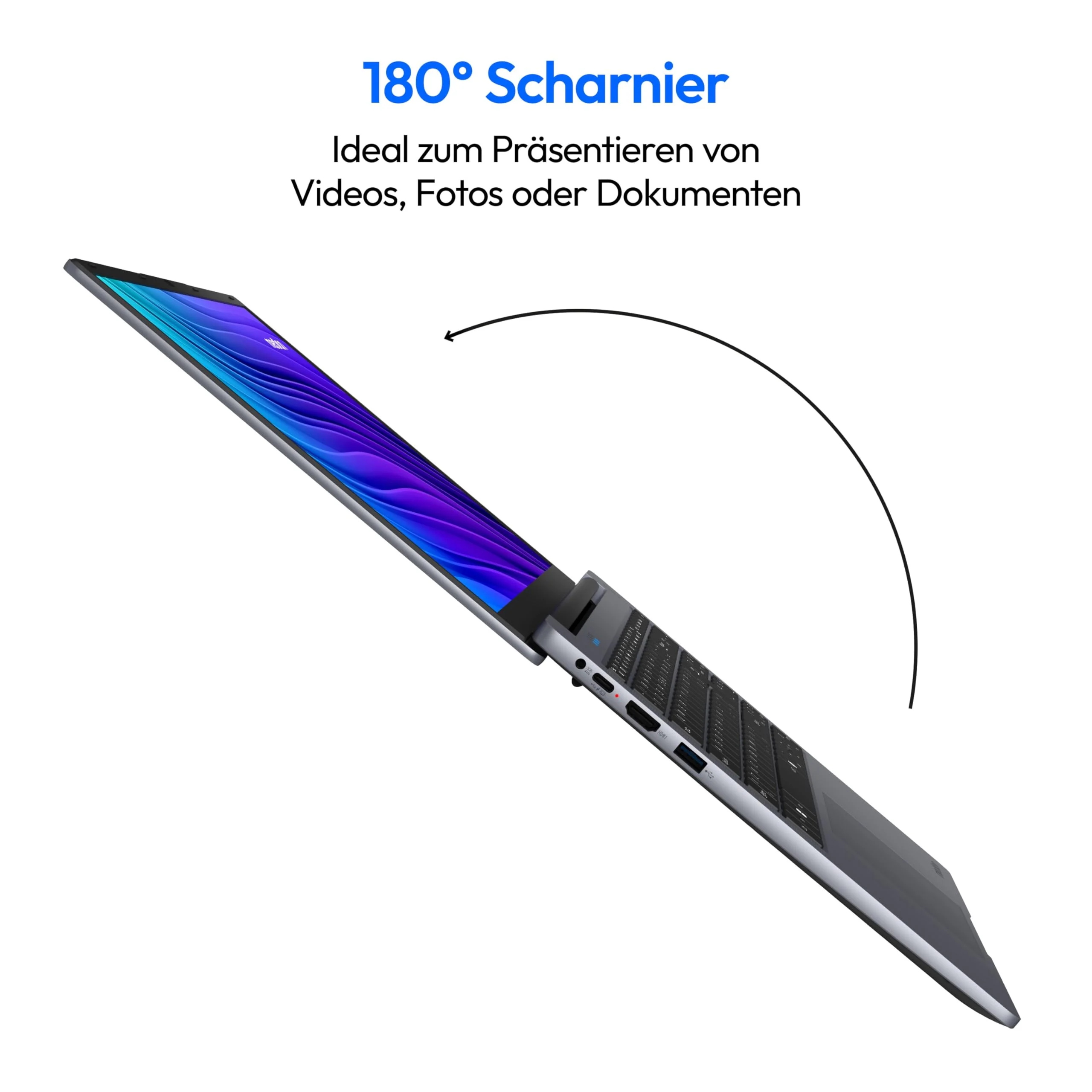 MEDION E15223 39,6 cm (15,6 Zoll) Full HD Laptop (Intel N100, 128GB PCIe SSD, Intel UHD, 4GB DDR5 RAM, WLAN, Win 11 Home S-Modus) - Image 6