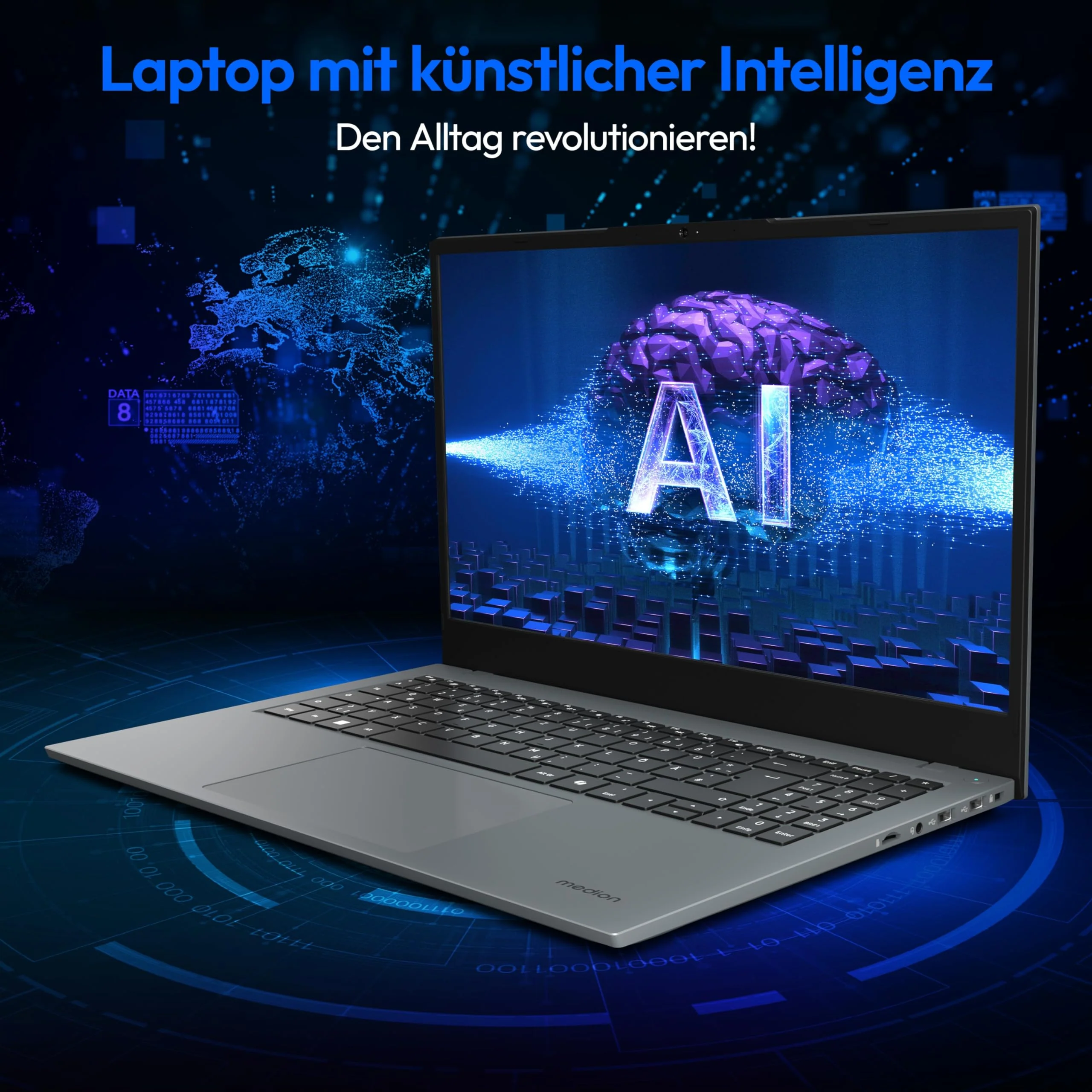 MEDION E15443 39,6 cm (15,6 Zoll Full HD) AI Laptop (Intel Core Ultra 5 125H, unterstützt KI, 16GB DDR5 RAM, 512GB SSD, Intel Arc, Win 11 Home) - Image 6