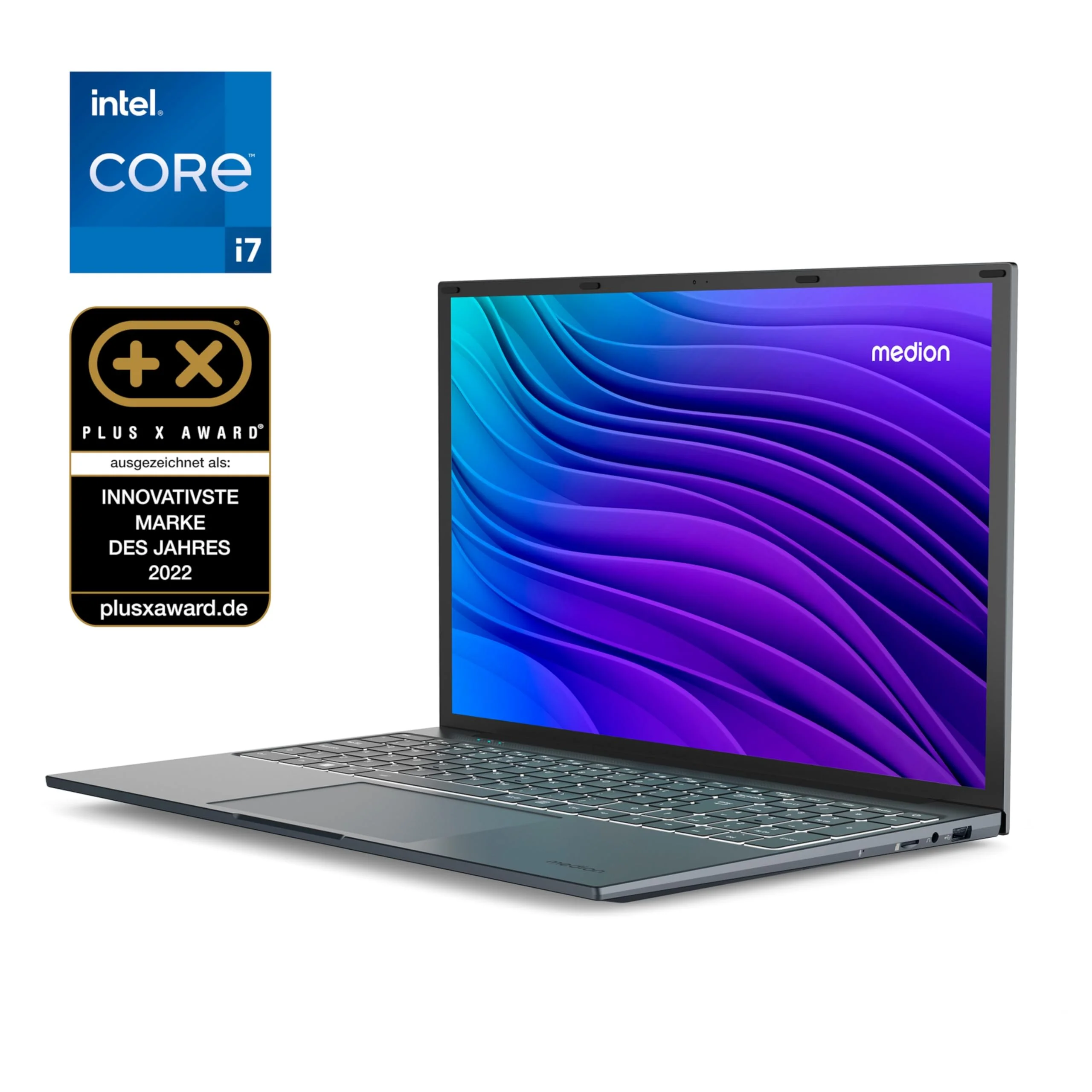 MEDION E16433 0,6 cm (16 Zoll) Full HD+ Laptop (Intel Core i7-1255U, 1TB SSD, 16GB DDR5 RAM, Full HD Webcam, WLAN, Win 11 Home) - Image 8