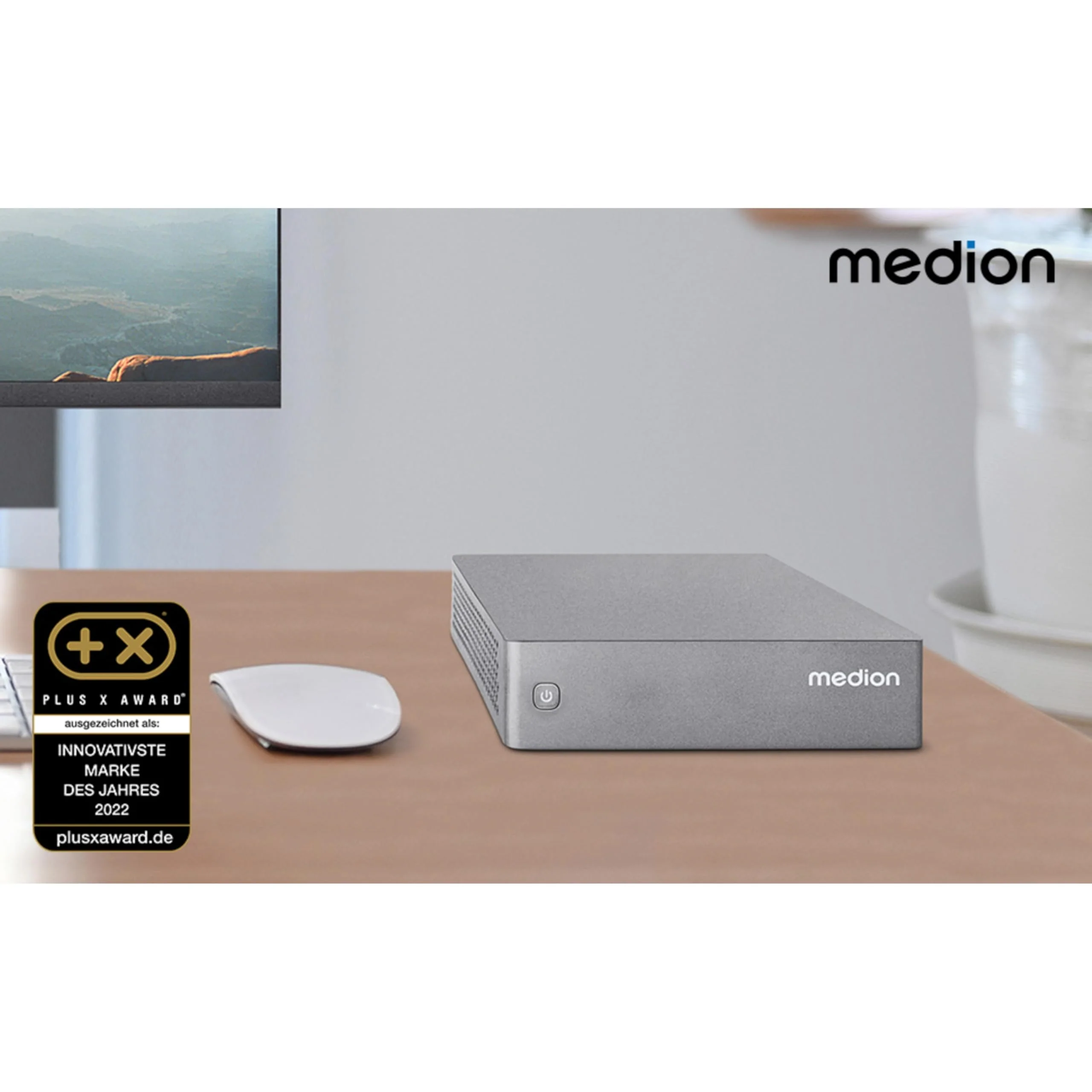 MEDION S06e Mini PC (Intel N100, 4GB DDR4 RAM, 128GB SSD, LAN, WLAN, VESA, HDMI, DP, Win 11 Home) - Image 2