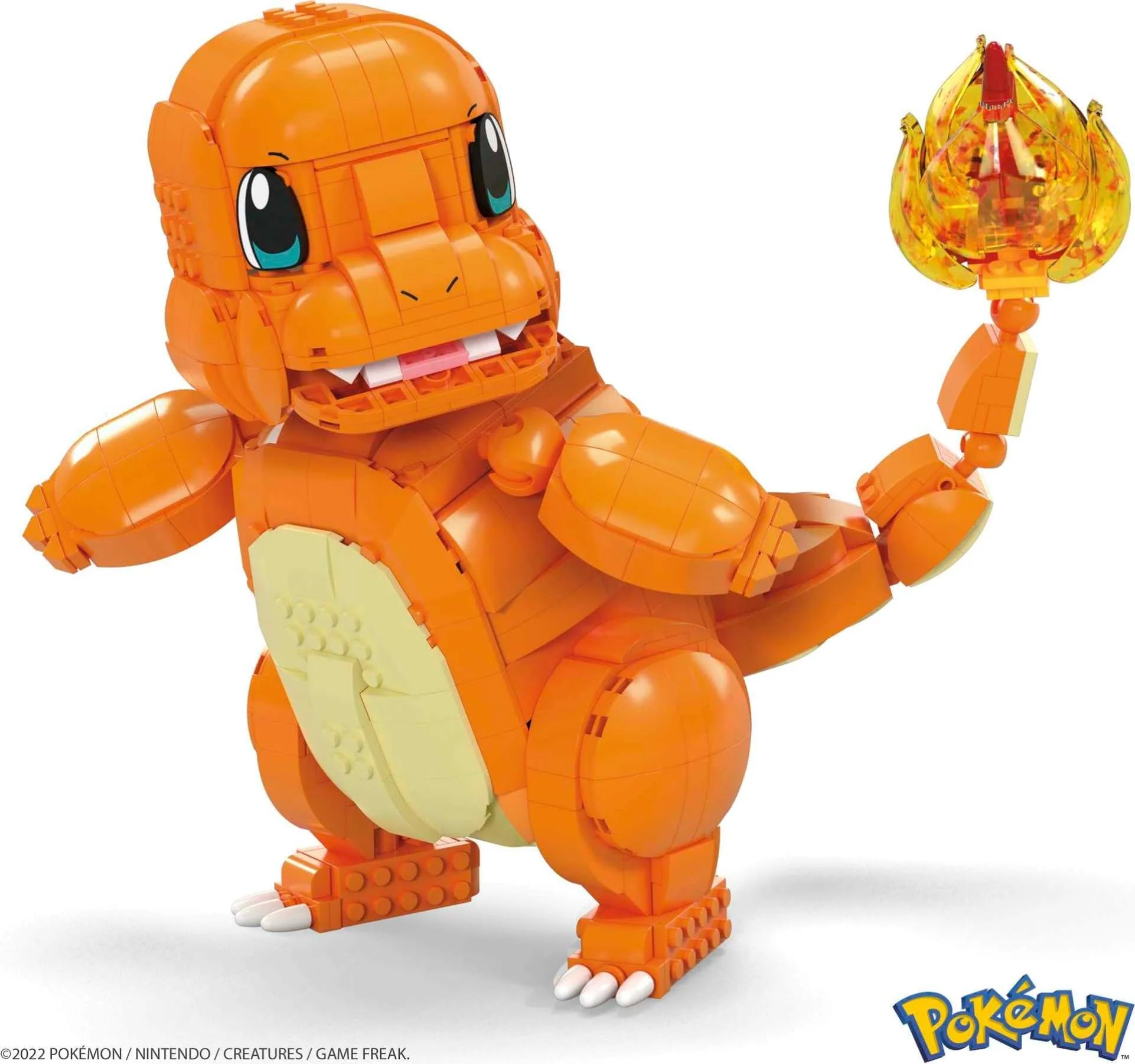 Mega Construx HHL13 - Pokémon Jumbo Glumanda Bauset, Spielset mit 750 Bausteinen und beweglichen Gliedmaßen, Spielzeug für Kinder ab 10 Jahren - Image 6