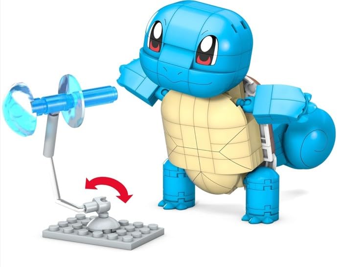 MEGA POKÉMON Bauset - bewegliche Schiggy-Figur, Pokéball und 199 kompatible Bausteine für authentische Kampfeffekte, ab 6 Jahren, GYH00 - Image 5