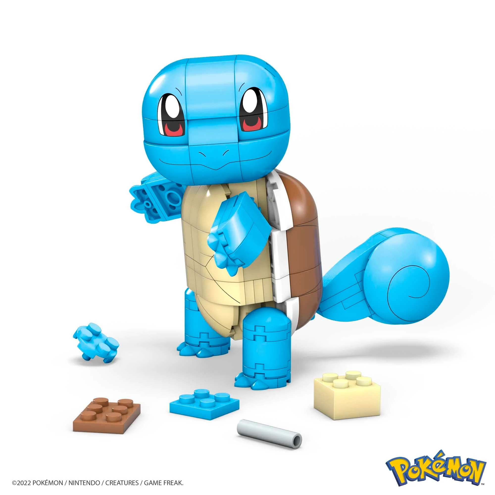 MEGA POKÉMON Bauset - bewegliche Schiggy-Figur, Pokéball und 199 kompatible Bausteine für authentische Kampfeffekte, ab 6 Jahren, GYH00 - Image 6