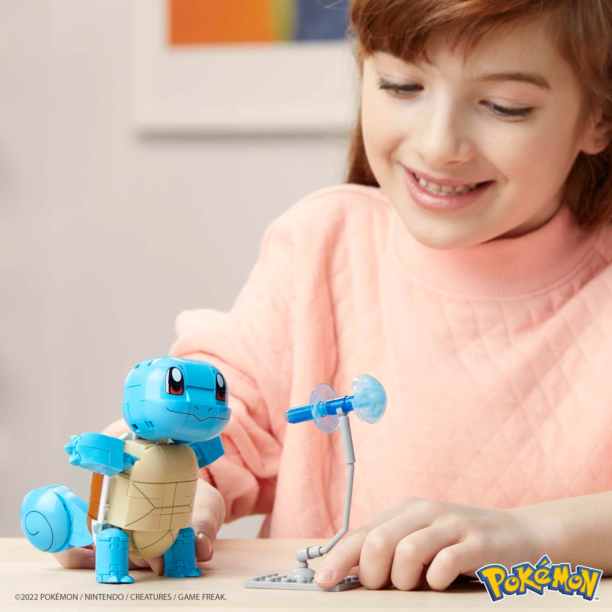 MEGA POKÉMON Bauset - bewegliche Schiggy-Figur, Pokéball und 199 kompatible Bausteine für authentische Kampfeffekte, ab 6 Jahren, GYH00 - Image 7