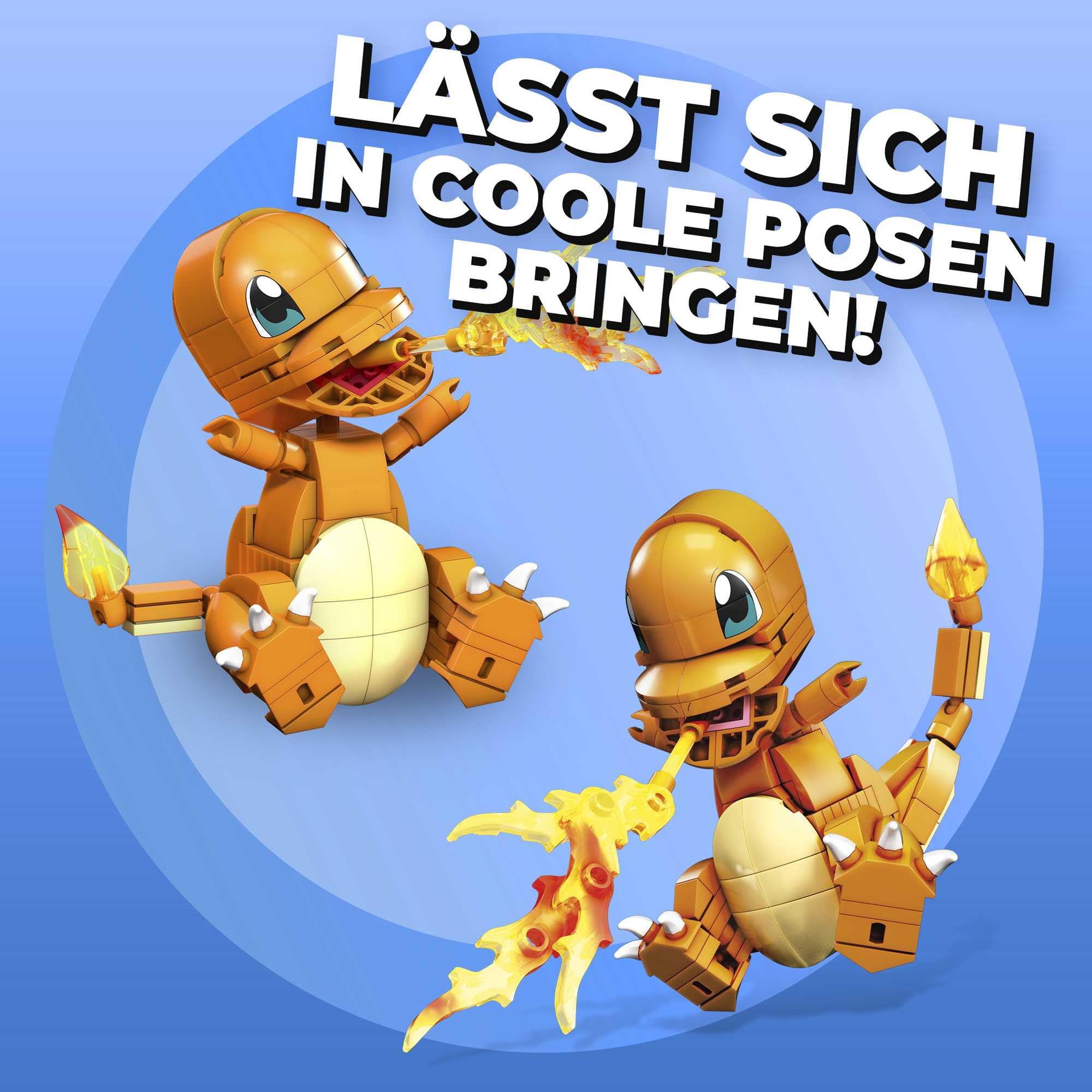 MEGA POKÉMON - detailgetreue und feuerspeiende Glumanda-Figur zum Zusammenbauen, Bauspielzeug für Kinder ab 6 Jahren, GKY96 - Image 4