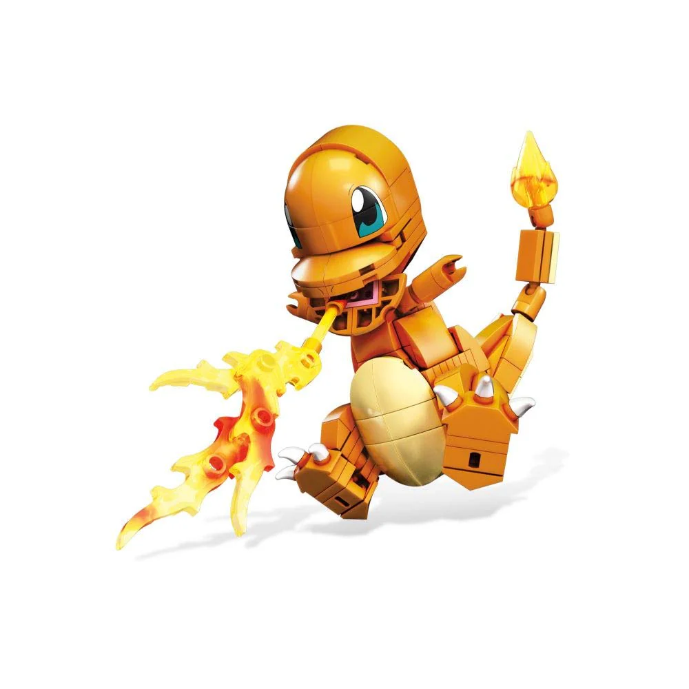 MEGA POKÉMON - detailgetreue und feuerspeiende Glumanda-Figur zum Zusammenbauen, Bauspielzeug für Kinder ab 6 Jahren, GKY96 - Image 5