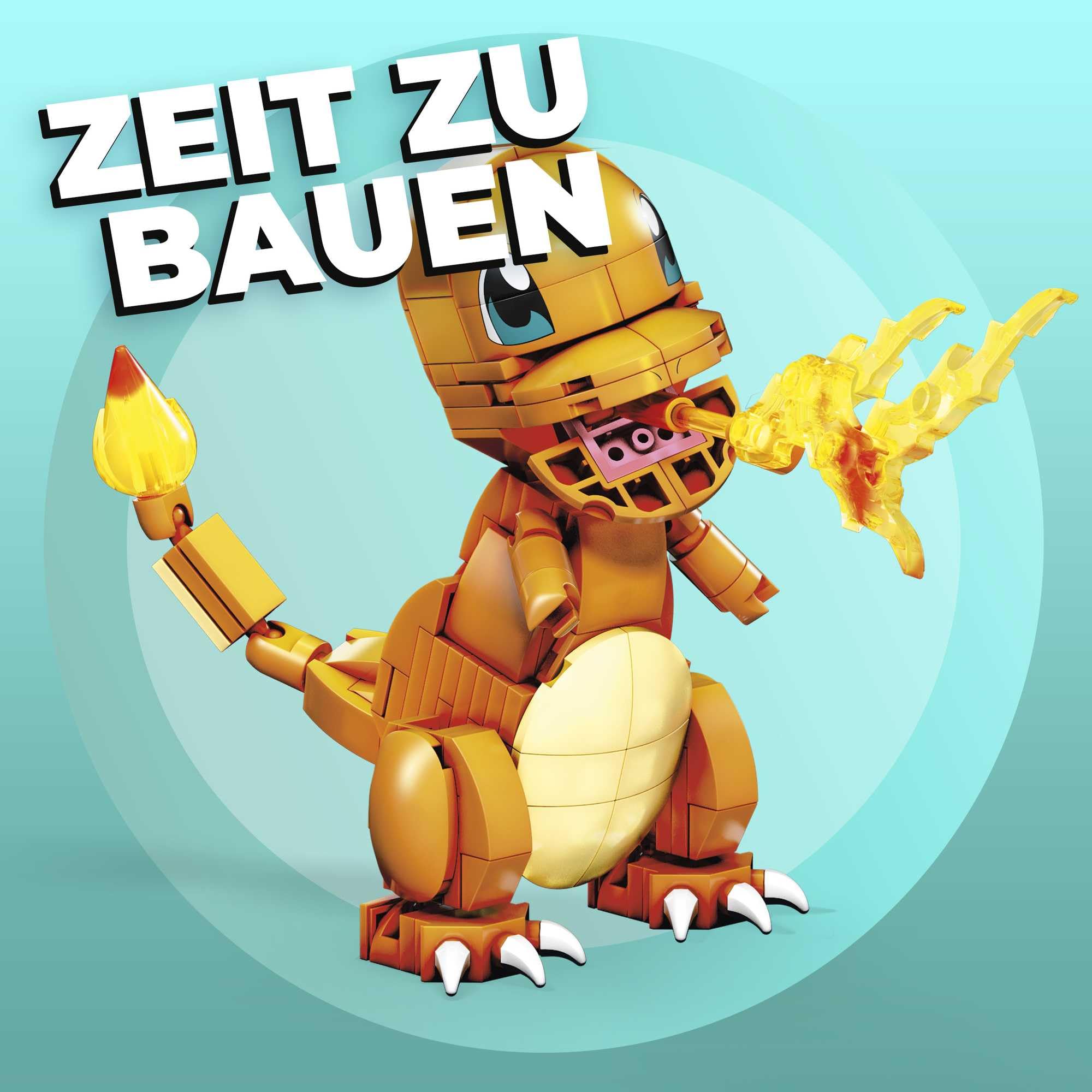 MEGA POKÉMON - detailgetreue und feuerspeiende Glumanda-Figur zum Zusammenbauen, Bauspielzeug für Kinder ab 6 Jahren, GKY96 - Image 7