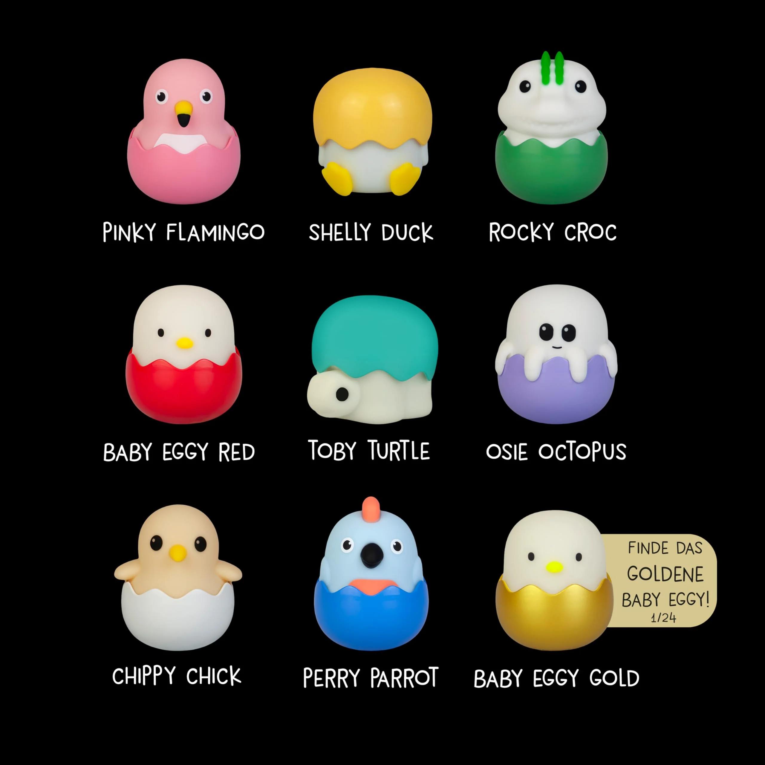 MegaLight Blind Box Mini Nachtlichter für Kinder | Mystery Box | zufällige Figurenauswahl | 1 aus 9 zum Sammeln l 4 Verschiedene Lichtfarben | stufenlos dimmbar | mit Anhänger | EGGY'S Mystery Lights - Image 2