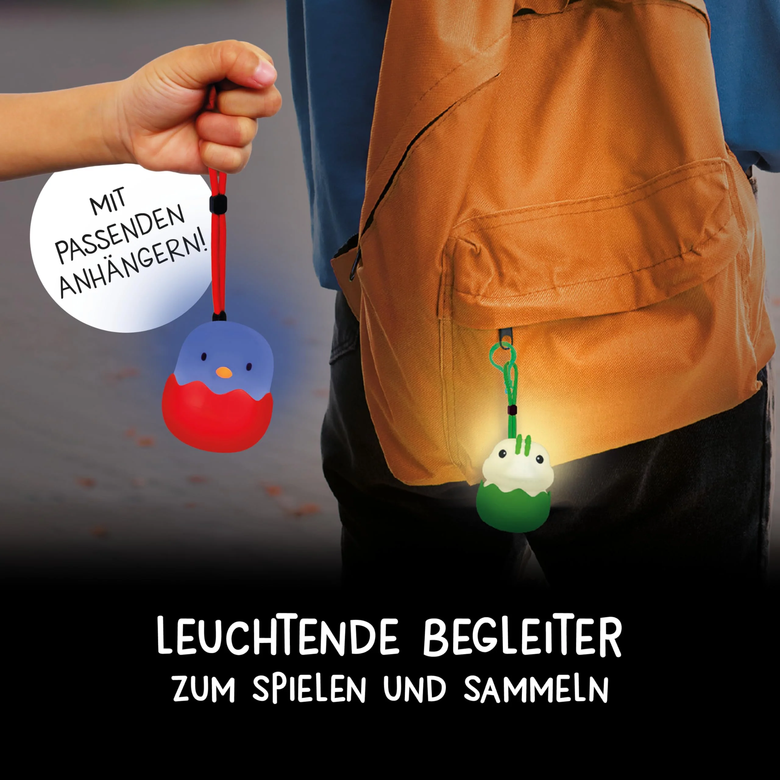 MegaLight Blind Box Mini Nachtlichter für Kinder | Mystery Box | zufällige Figurenauswahl | 1 aus 9 zum Sammeln l 4 Verschiedene Lichtfarben | stufenlos dimmbar | mit Anhänger | EGGY'S Mystery Lights - Image 5