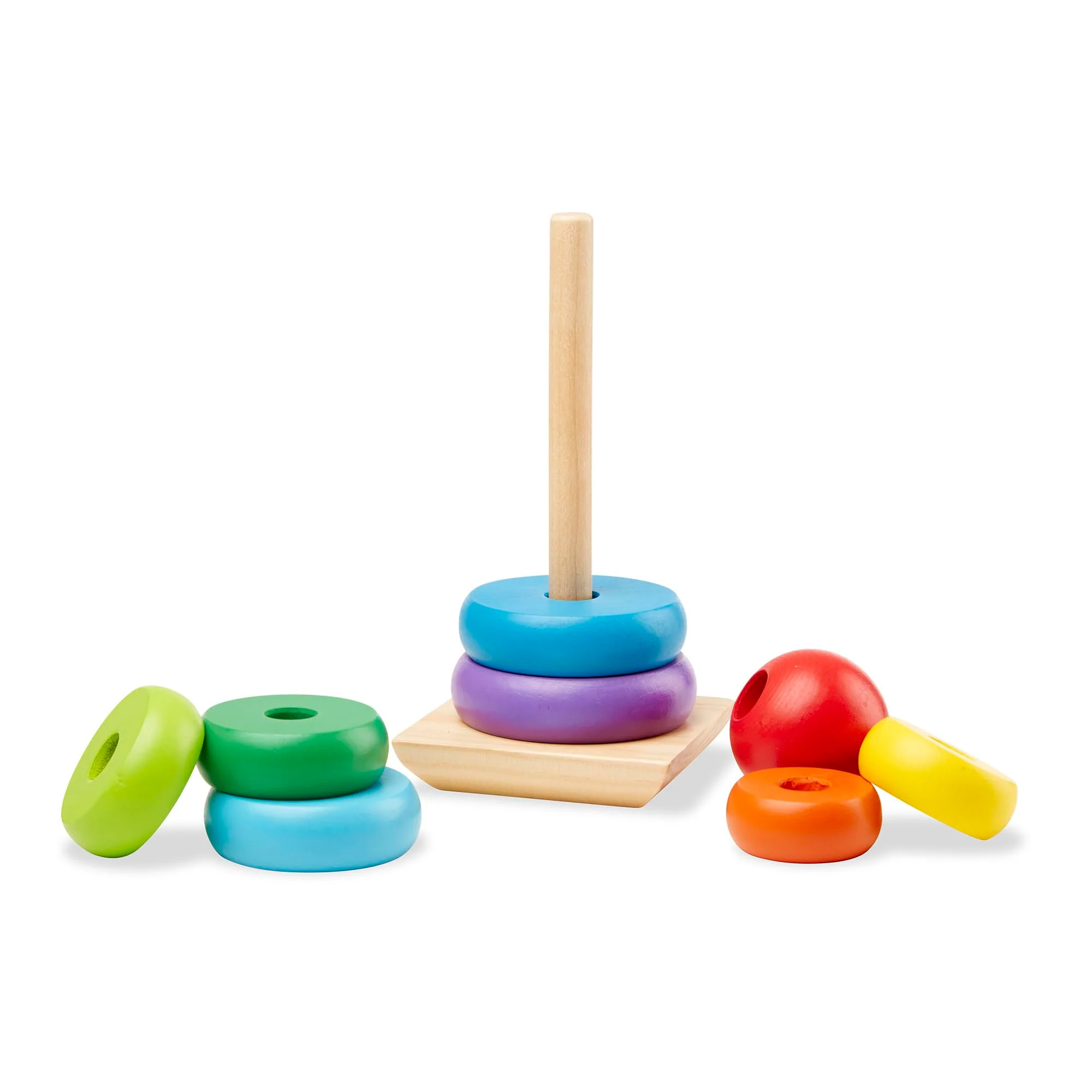 Melissa & Doug Rainbow Stacker | Developmental Toy | Motor Skills | Problem Solving | 12 Months | Gift for Boy or Girl - Image 2