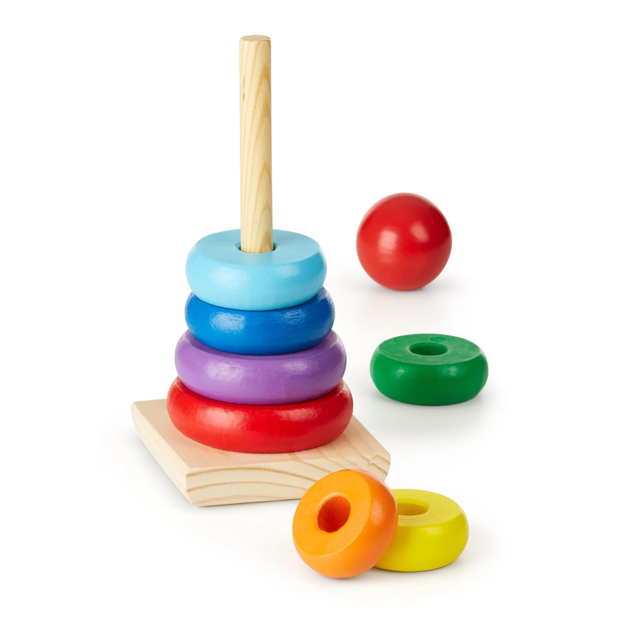 Melissa & Doug Rainbow Stacker | Developmental Toy | Motor Skills | Problem Solving | 12 Months | Gift for Boy or Girl - Image 7