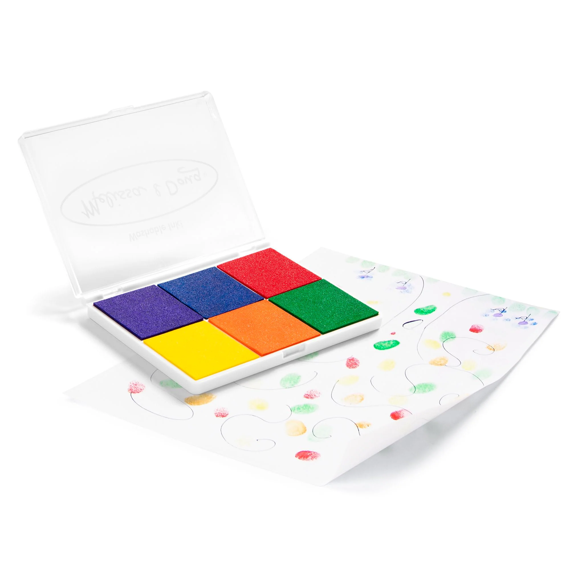Melissa & Doug - Regenbogen-Stempelkissen, Mit 6 Farben auswaschbarer Tinte, Für Kinder ab 4 Jahren - Image 7