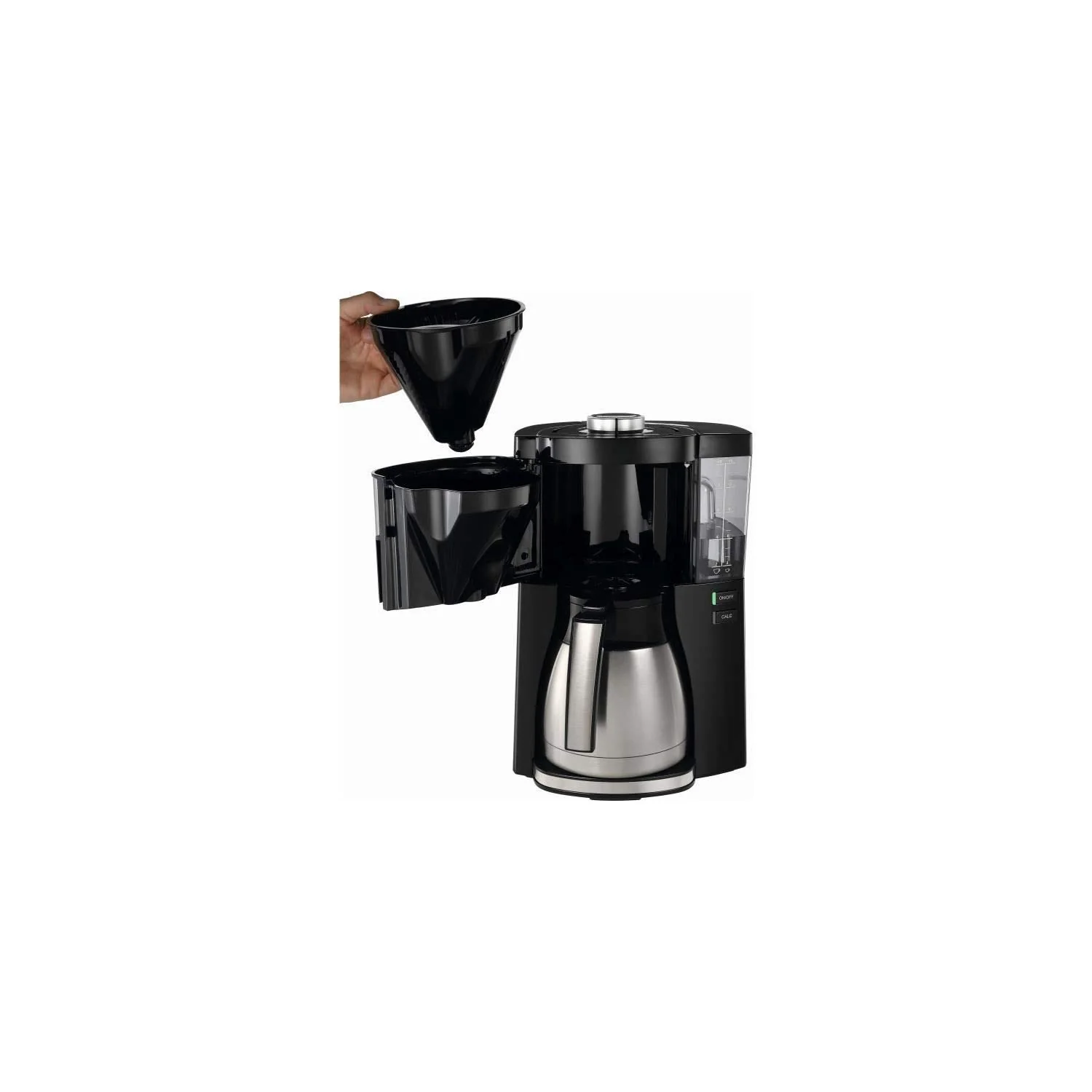 Melitta Look Therm Perfection - Filterkaffeemaschine - mit Thermokanne - Tropfstopp - 10 Tassen - Schwarz (1025-16) - Image 2