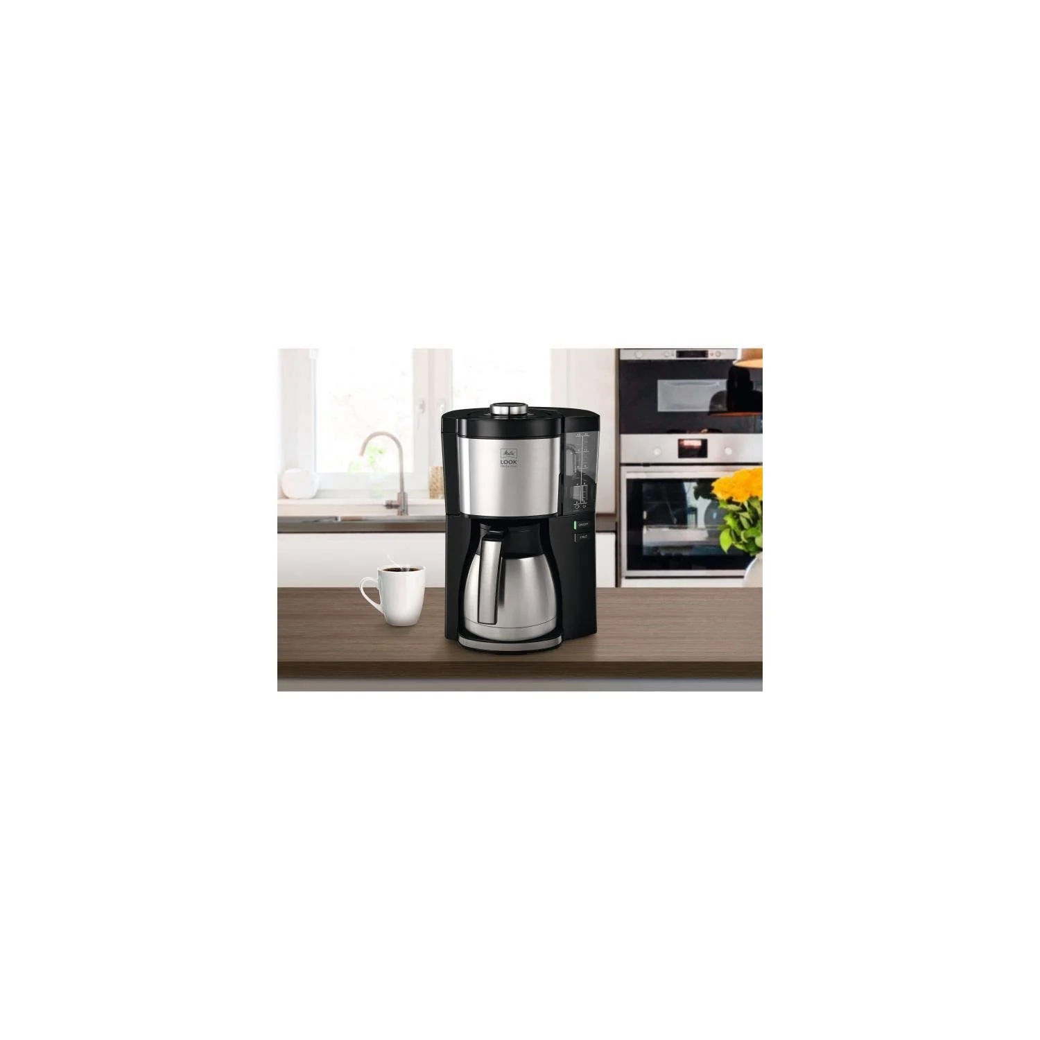 Melitta Look Therm Perfection - Filterkaffeemaschine - mit Thermokanne - Tropfstopp - 10 Tassen - Schwarz (1025-16) - Image 4