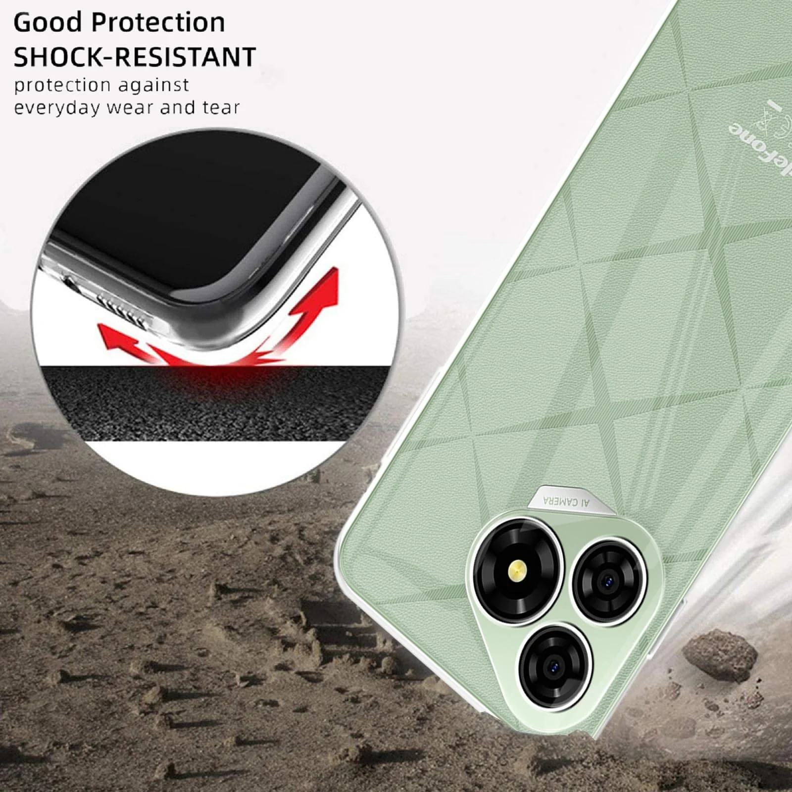 MEMELOKA Hülle für Ulefone Note 19 mit 2 Stück Schutzfolie(Gehärtetes Glas), Ultradünne Transparente Anti-Vergilbung Weiche TPU Schutzhülle[Anti-Kratzer][Anti-Fingerabdruck] - Image 4