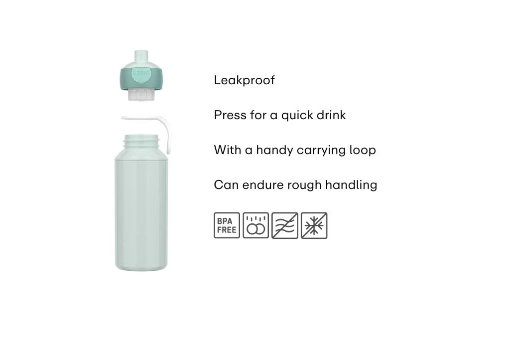 Mepal - Trinkflasche Pop-up Campus - Wasserflasche - Auslaufsichere Flasche für die Schule - Wiederverwendbar - BPA-frei & Spülmaschinenfest - 400 ml - Frozen 2 - Image 6