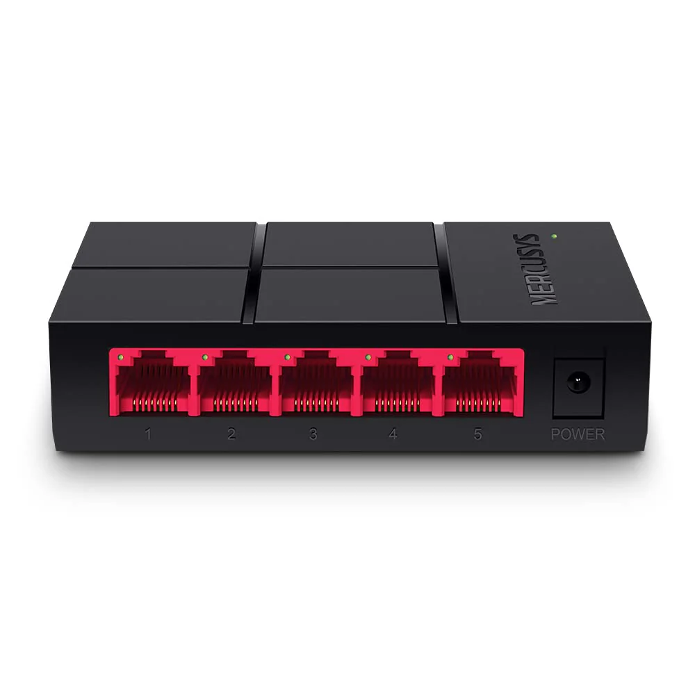 MERCUSYS MS105G 5-Port Gigabit Netzwerk Switch bis 2000 MBit/s, RJ-45 Anschlüsse LAN Switch, Auto-MDI/MDIX, Lüfterlose Ruhe, Lug-und-Play, Automatische Geschwindigkeits- und Duplexanpassung - Image 3