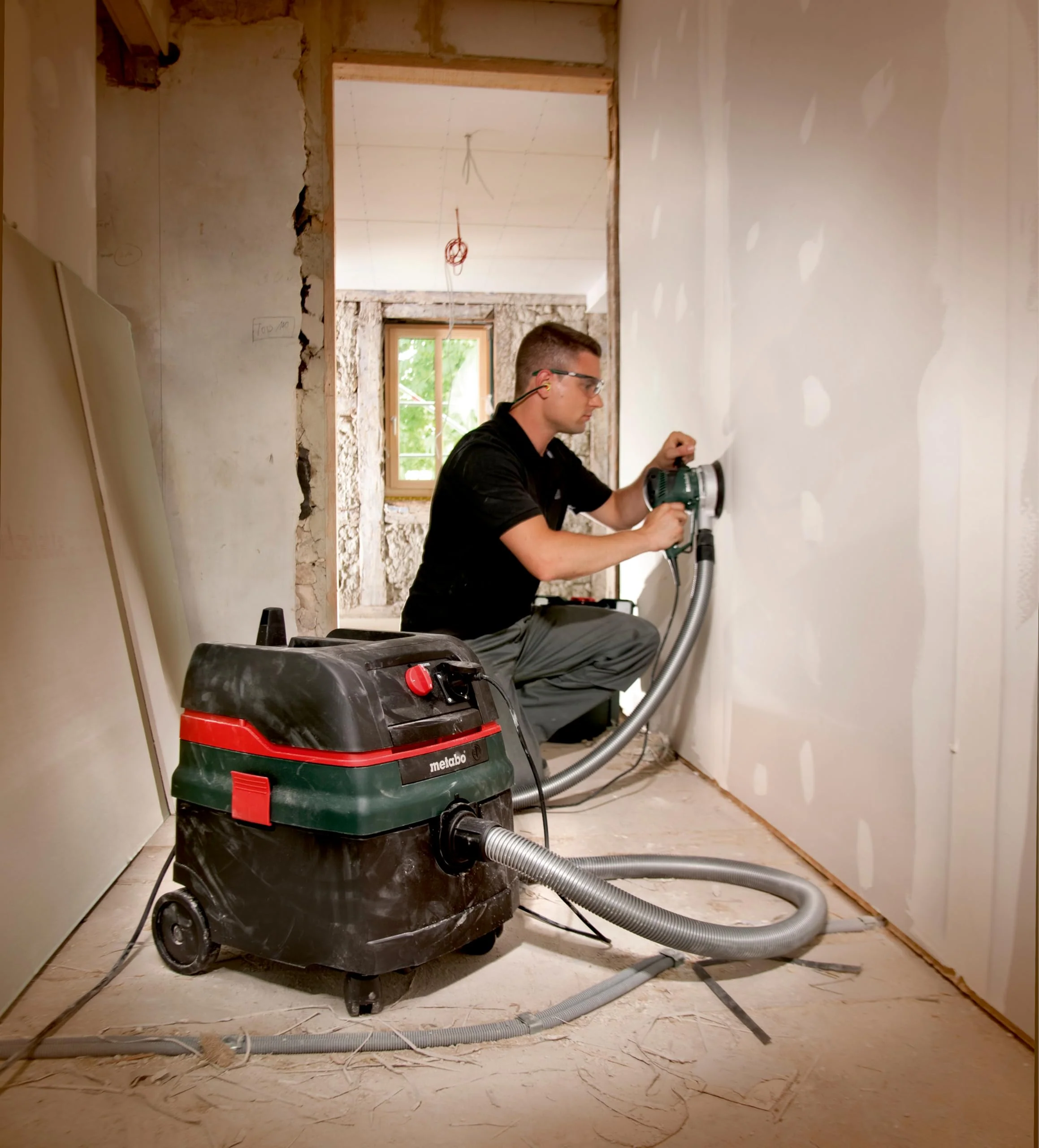 Metabo Allessauger ASR 25 L SC – 602024000 – Nass-/Trockensauger mit halbautomatischer Filterabreinigung – 8 m Kabellänge, Schwarz - Image 5