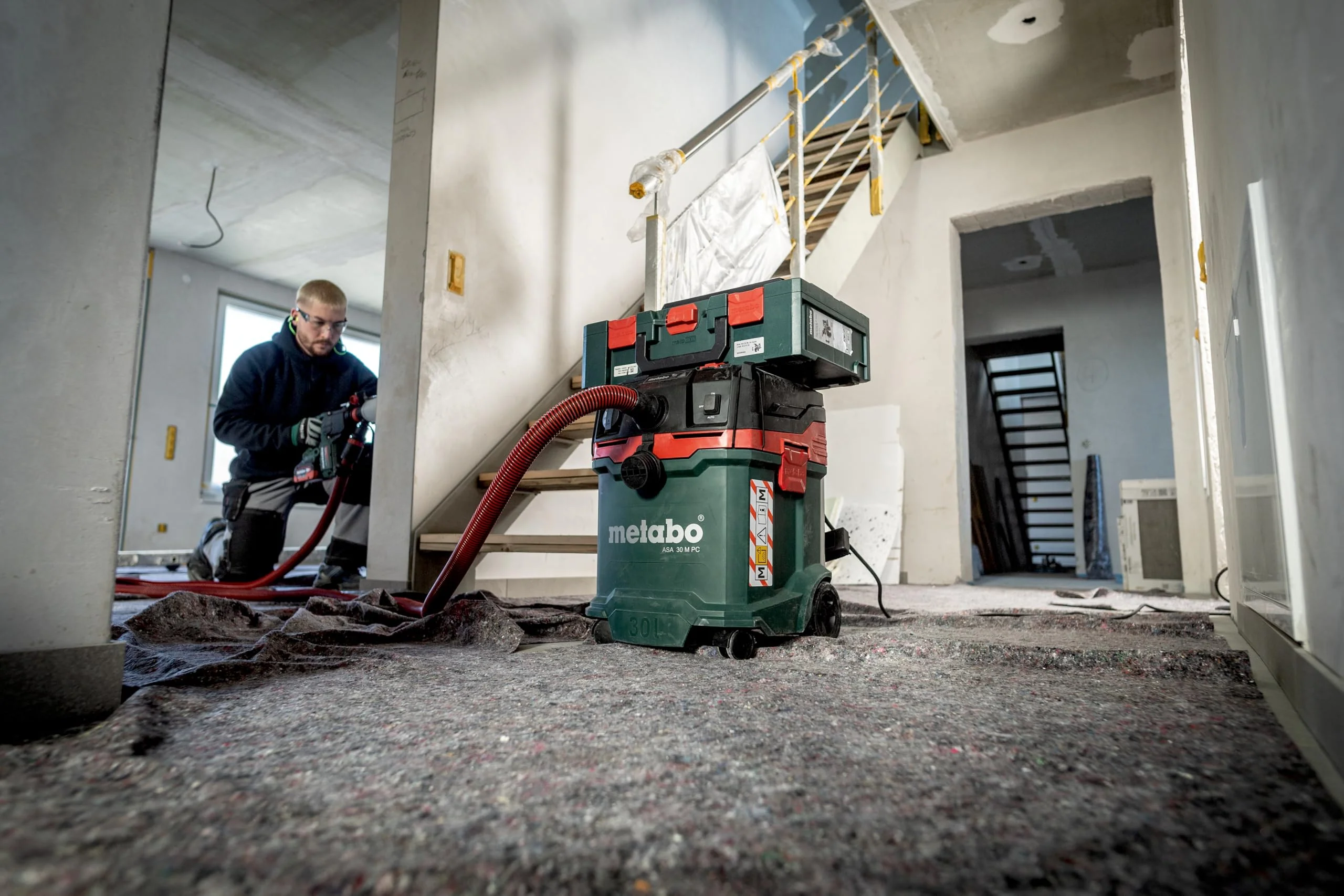 Metabo ASA 30 M PC Allessauger – 602087000 – Nass-/Trockensauger mit integrierter Filterabreinigung – 8 m Kabellänge - Image 3