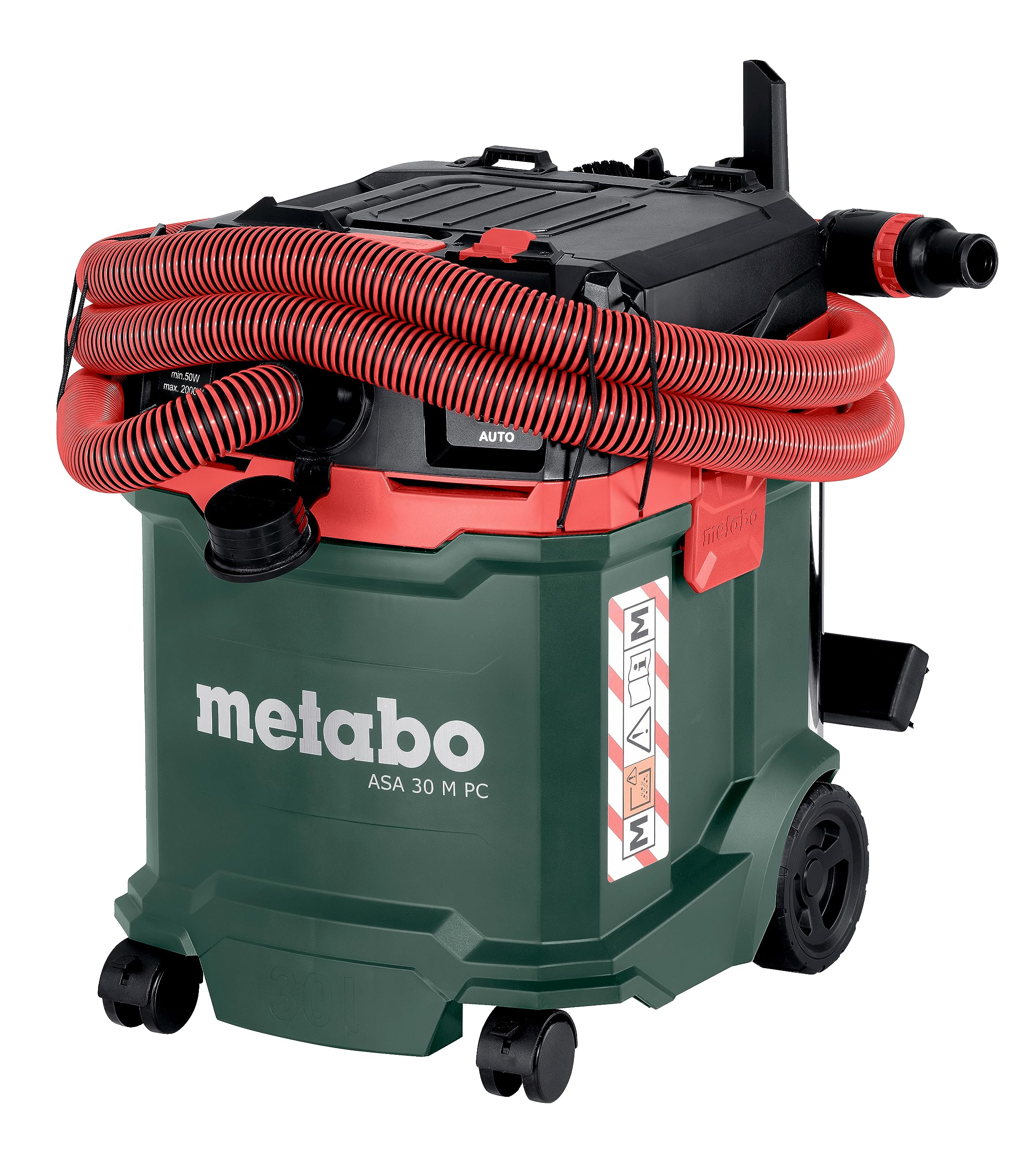 Metabo ASA 30 M PC Allessauger – 602087000 – Nass-/Trockensauger mit integrierter Filterabreinigung – 8 m Kabellänge - Image 5