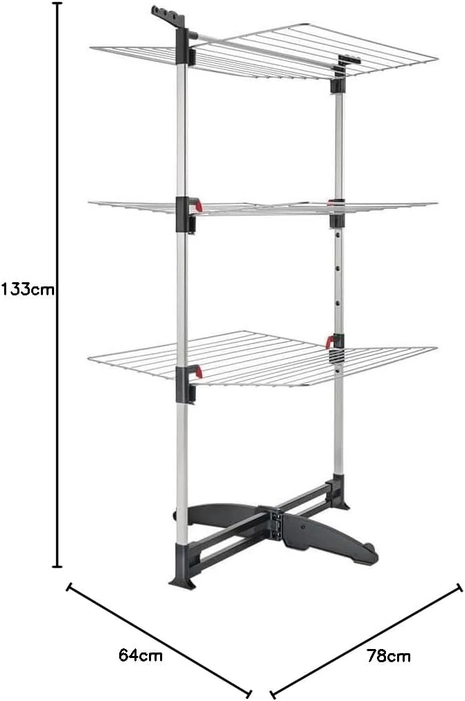Metaltex Ciclone Vario Turmwäschetrockne, Silber - Image 8