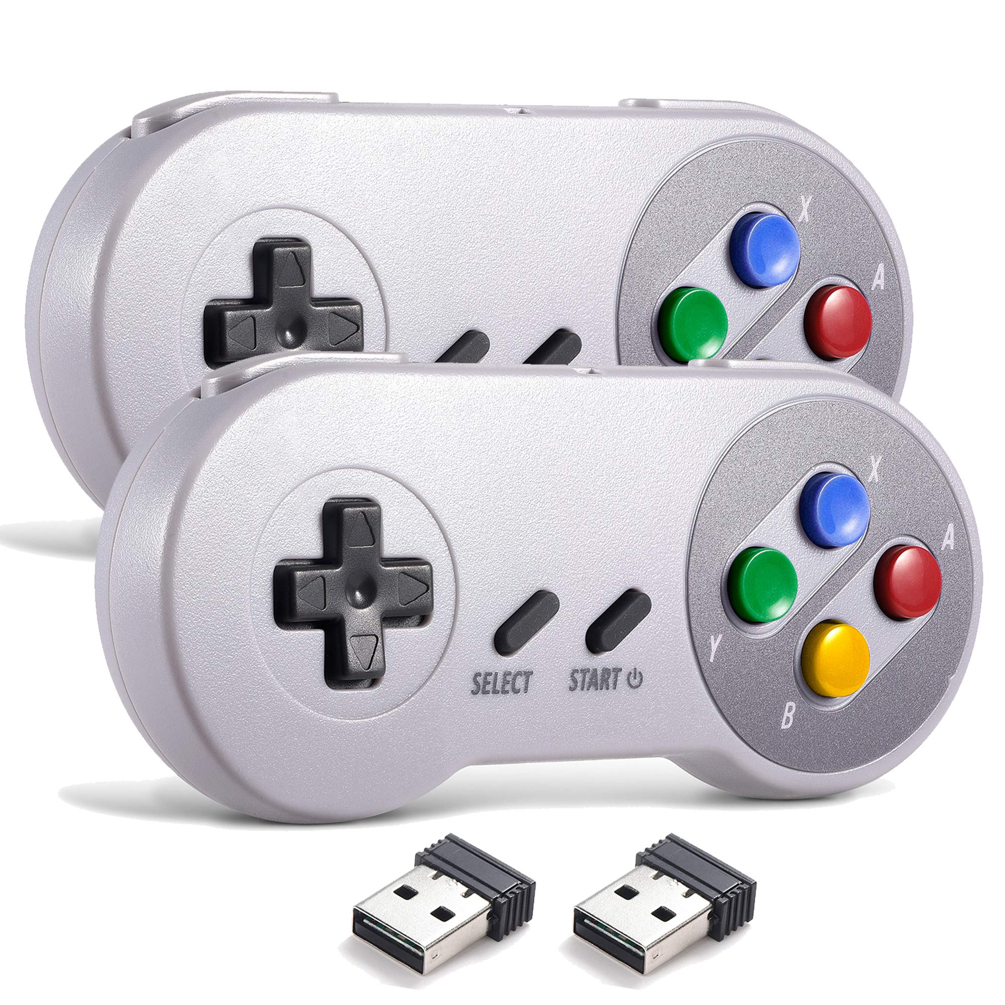 miadore Wireless USB Controller für SNES Emulator, 2 Pack 2.4G USB Gamepad Joystick SNES Game Controller für Windows PC Mac und Retropie - Image 6