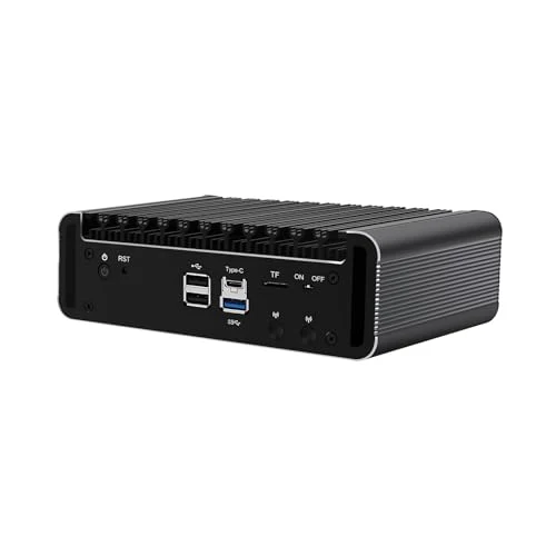 Micro Firewall Appliance, Mini PC, PFSense, Mikrotik, OPNsense, VPN, Router PC, J6413, RJ14, AES-NI, 4 x Intel 2.5GbE I226-V, HDMI, DP, Type-C, TF Slot, 8G RAM, 128G SSD - Image 2