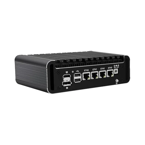 Micro Firewall Appliance, Mini PC, PFSense, Mikrotik, OPNsense, VPN, Router PC, J6413, RJ14, AES-NI, 4 x Intel 2.5GbE I226-V, HDMI, DP, Type-C, TF Slot, 8G RAM, 128G SSD - Image 3