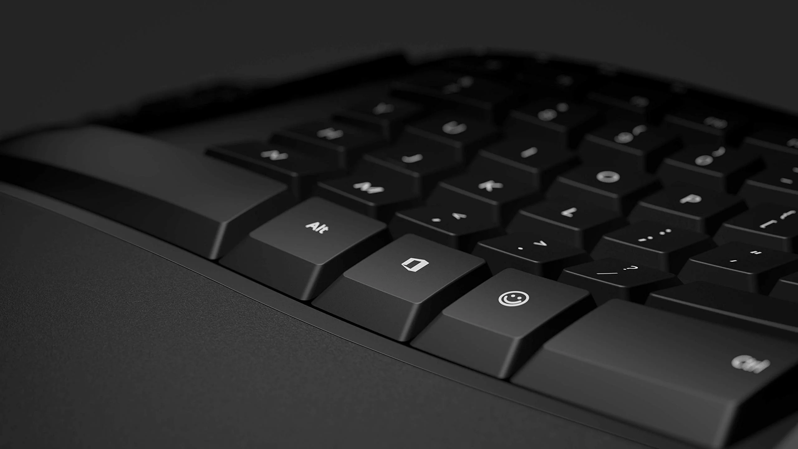 Microsoft Ergonomic Desktop (Set mit Maus und Tastatur, deutsches QWERTZ Tastaturlayout, schwarz, ergonomisch, kabelgebunden) - Image 3