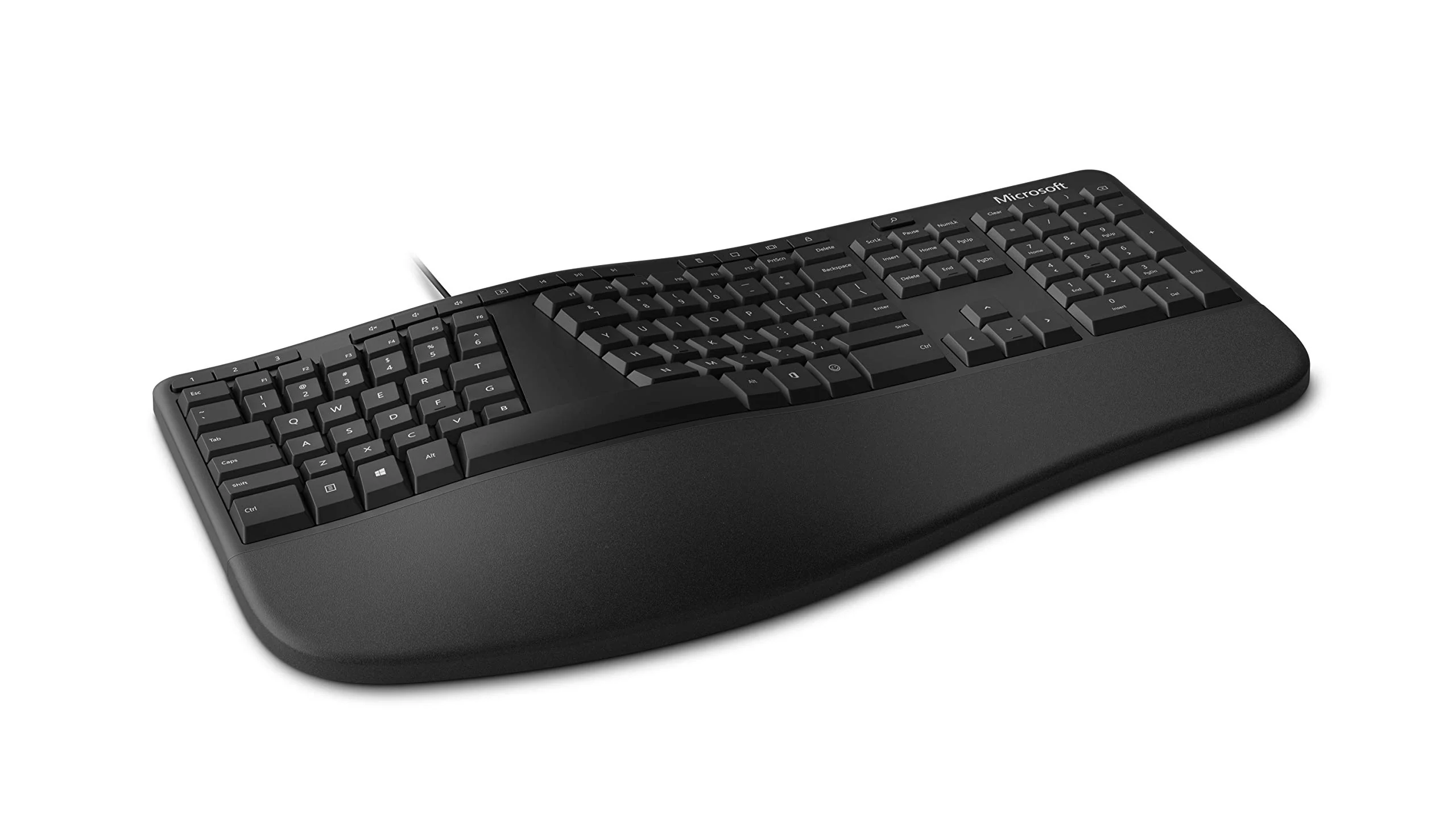 Microsoft Ergonomic Desktop (Set mit Maus und Tastatur, deutsches QWERTZ Tastaturlayout, schwarz, ergonomisch, kabelgebunden) - Image 4