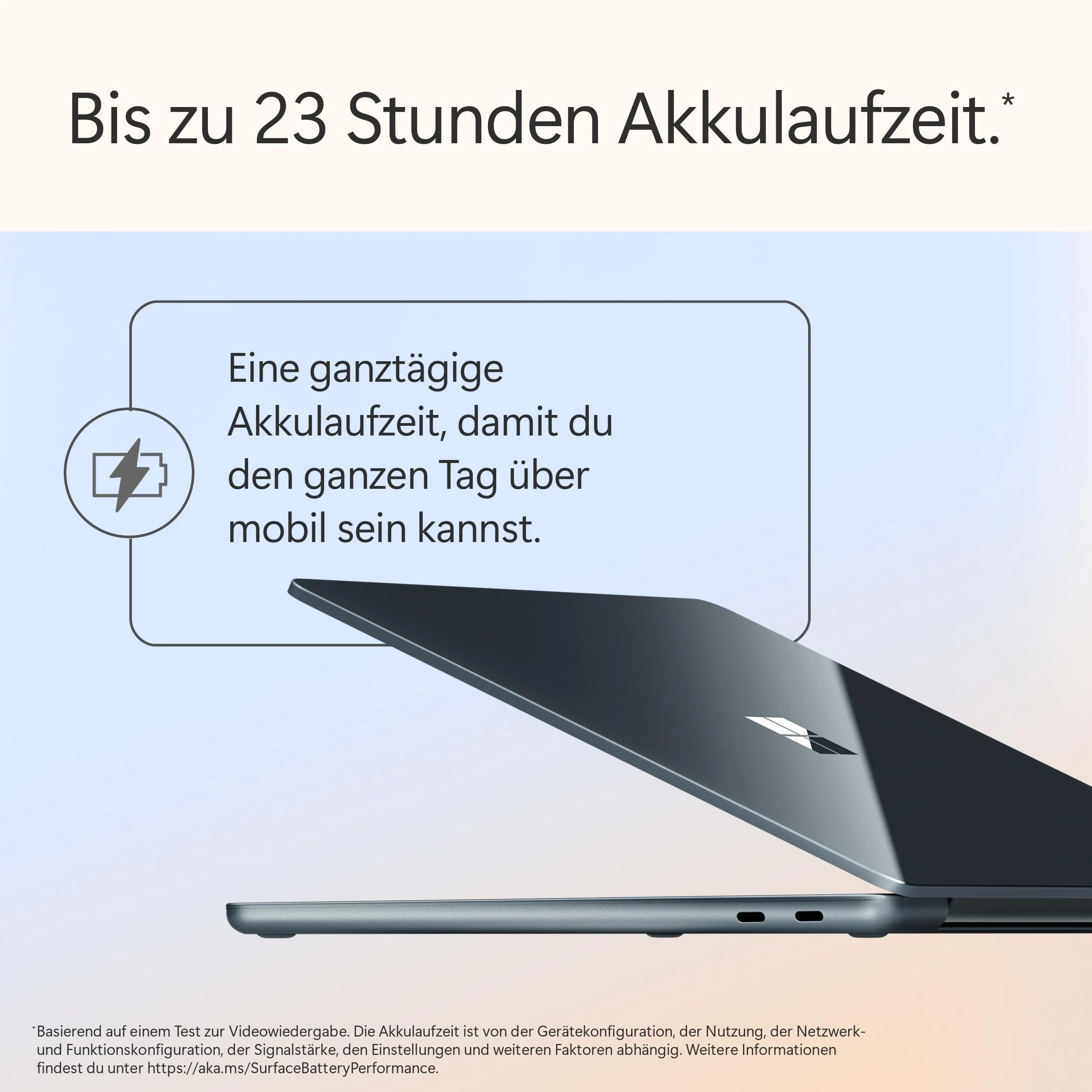 Microsoft Surface Laptop | Copilot+ PC | 13” LCD Touchscreen | Snapdragon® X Plus | 16GB RAM | 512GB Speicher | Neuestes Modell | Ozean - Image 12