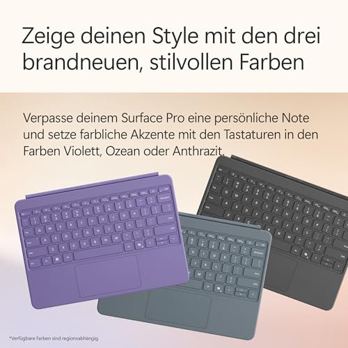 Microsoft Surface Pro | Copilot+ PC | 12” LCD Touchscreen | Snapdragon® X Plus | 16GB RAM | 512GB Speicher | Neuestes Modell | Platin - Image 9