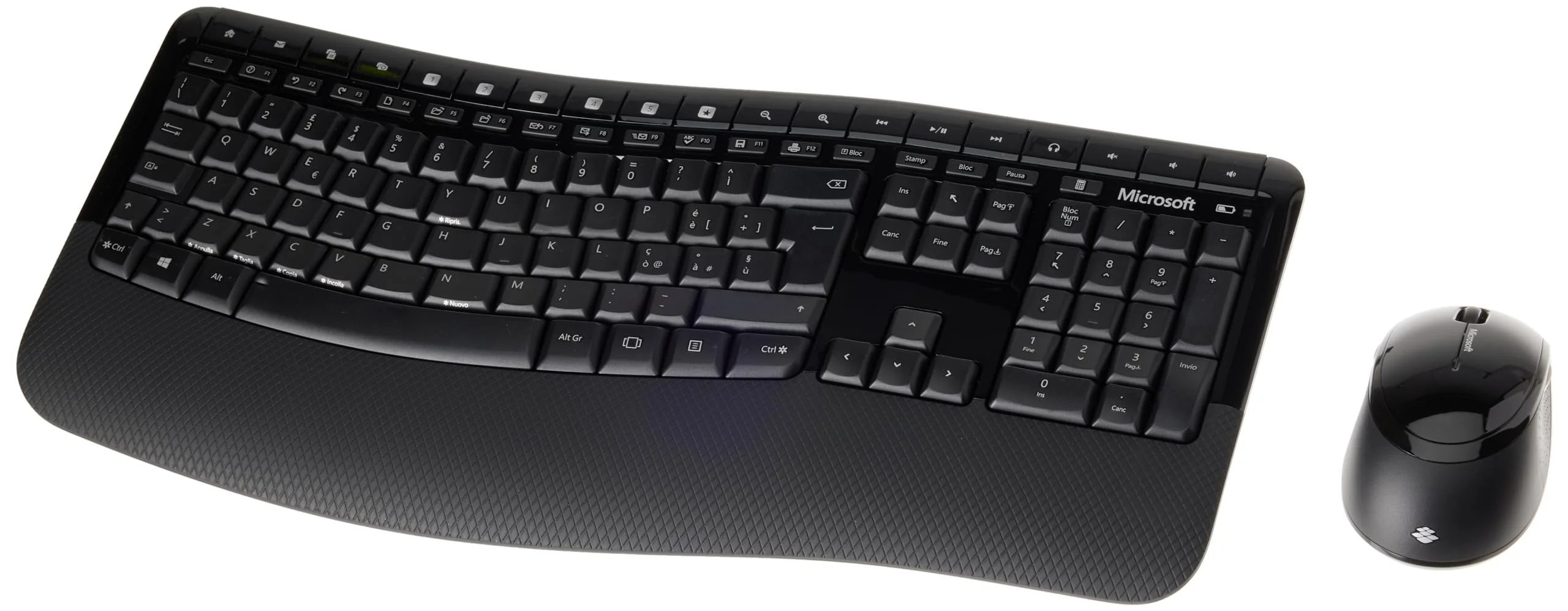 Microsoft Wireless Comfort Desktop 5050 RF Wireless QWERTY Schwarz - Tastaturen (Standard, Kabellos, RF Wireless, QWERTY, Schwarz, Maus enthalten) - Image 3