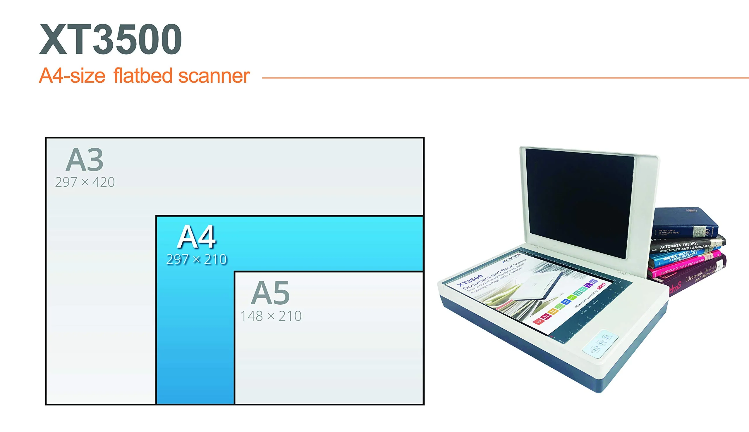 MICROTEK XT-3500 Dokumenten-Scanner (A4, 1200x2400 DPI, USB 2.0) - Image 8