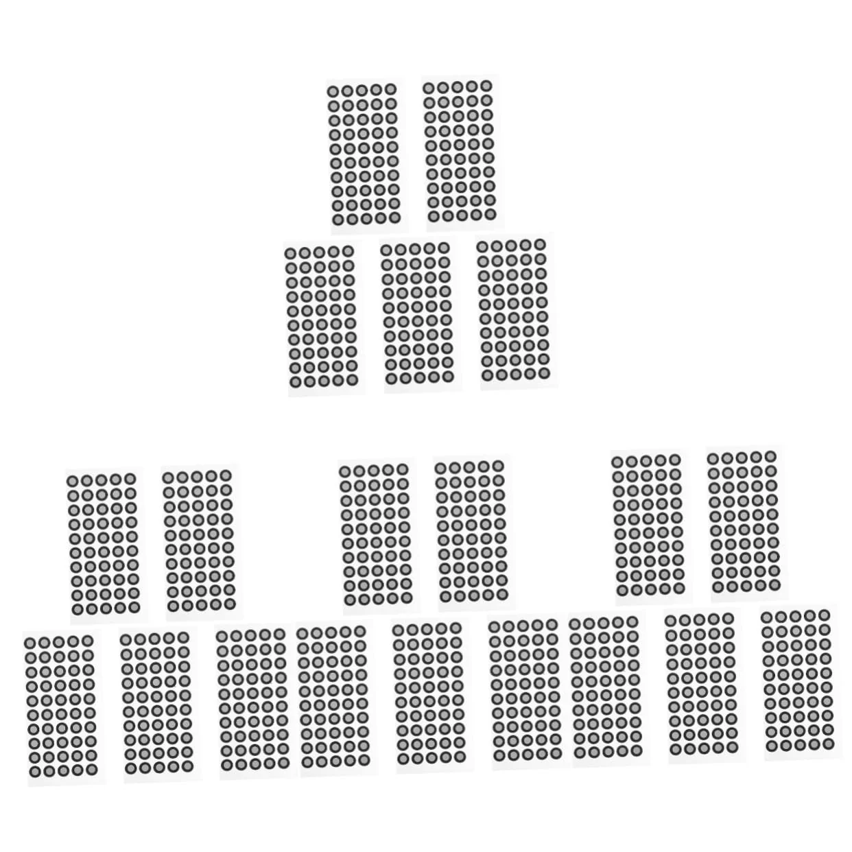 Mikikit 20 Blätter Reflektierende Folie Für Den Scanner Logo-Aufkleber Scan-markierungsaufkleber Reflexionsmarker Zum Scannen Bezugsmarkierungspunkt Zubehör Das Haustier Verdicken 3D - Image 4