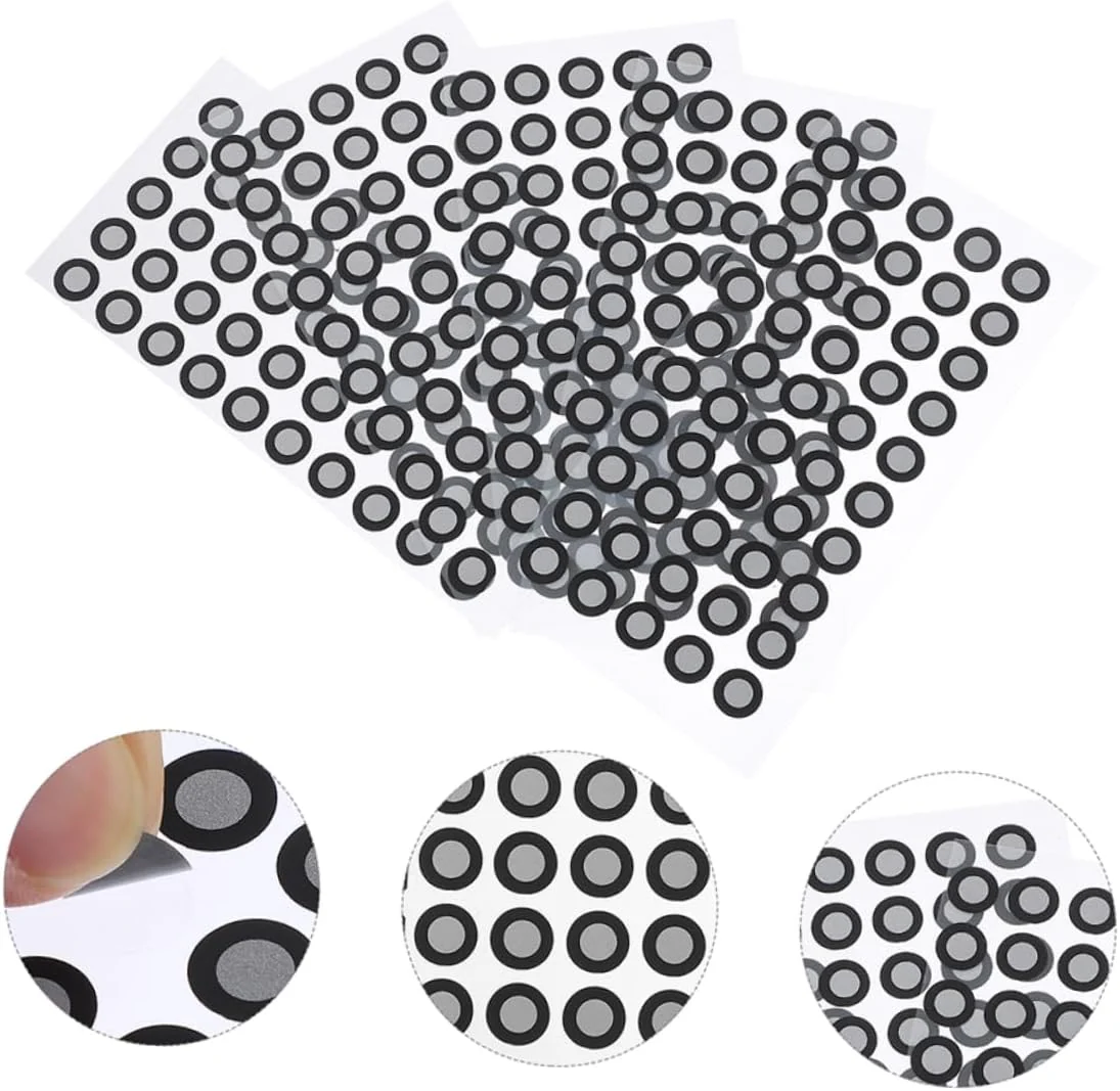 Mikikit 20 Blätter Reflektierende Folie Für Den Scanner Logo-Aufkleber Scan-markierungsaufkleber Reflexionsmarker Zum Scannen Bezugsmarkierungspunkt Zubehör Das Haustier Verdicken 3D - Image 9