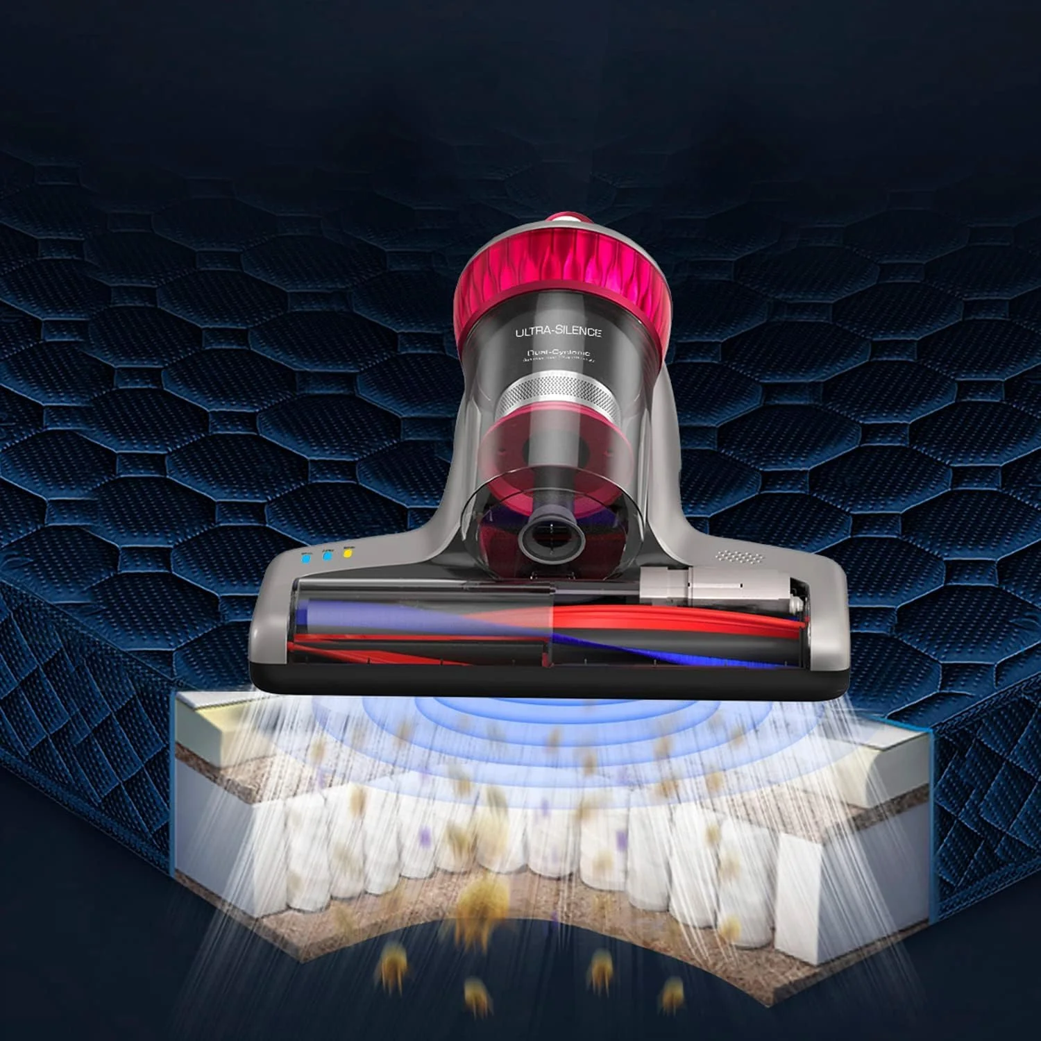 Milbensauger Neuste Version 2025 Jimmy WB73 UV, 600 W, mit UV- und Ultraschall-Sterilisation intelligenter Schmutzsensor, Dual-Cyclonic Filtersystem und Qualitätszertifikat