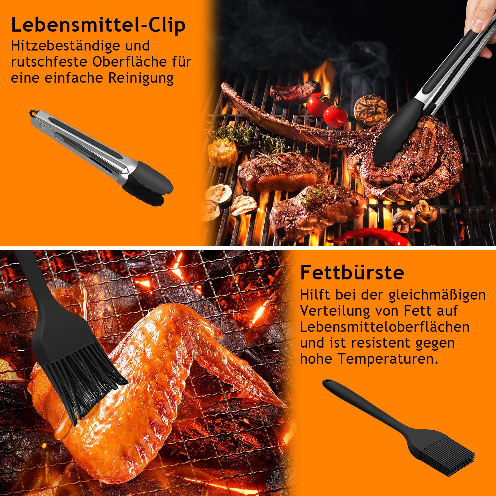 MILFECH Heißluftfritteuse Zubehör Airfryer Zubehör für Ninja Foodi AF300EU AF400EU 7.6L-9.5L und meisten Dual Zone Air Fryer, Air Fryer Accessories BPA-frei - Image 4