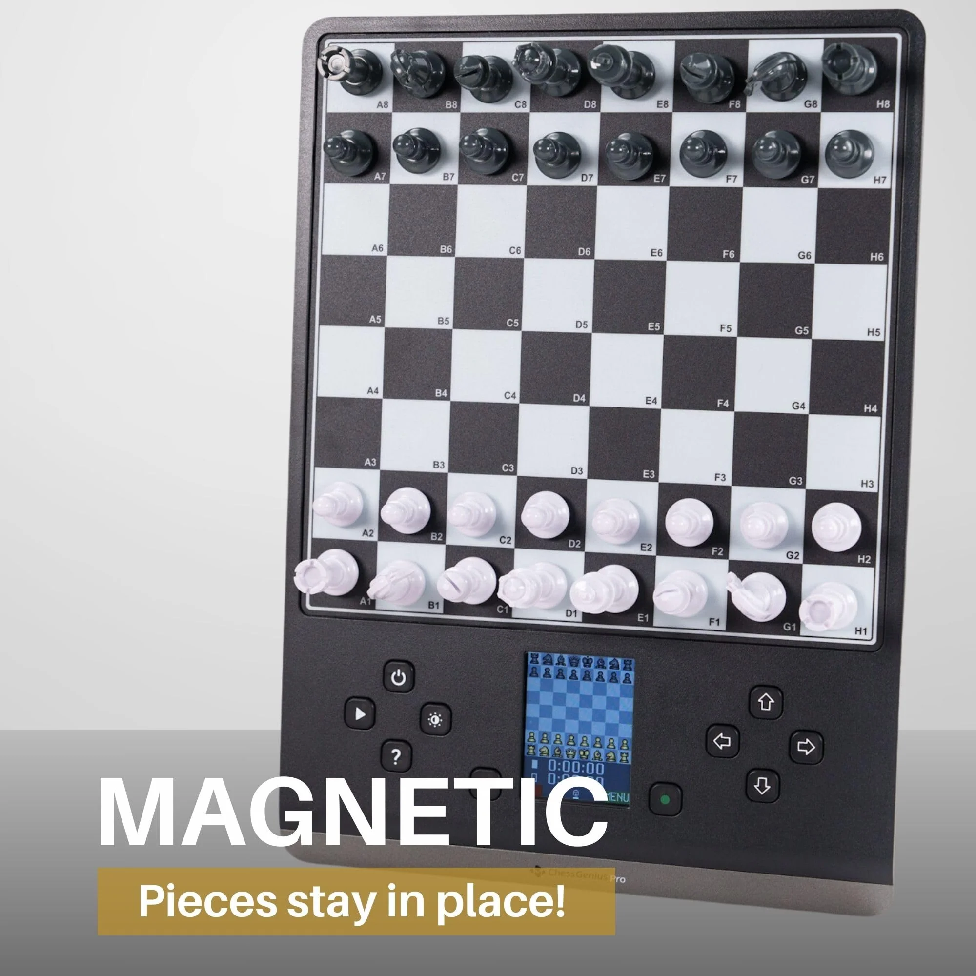 MILLENNIUM M815 ChessGenius PRO – Schachcomputer für Kinder, Anfänger & Fortgeschrittene, Smarter Schachtrainer mit vielfältigen Übungsoptionen und anpassbaren Schwierigkeitsgraden, großes Spielfeld - Image 2