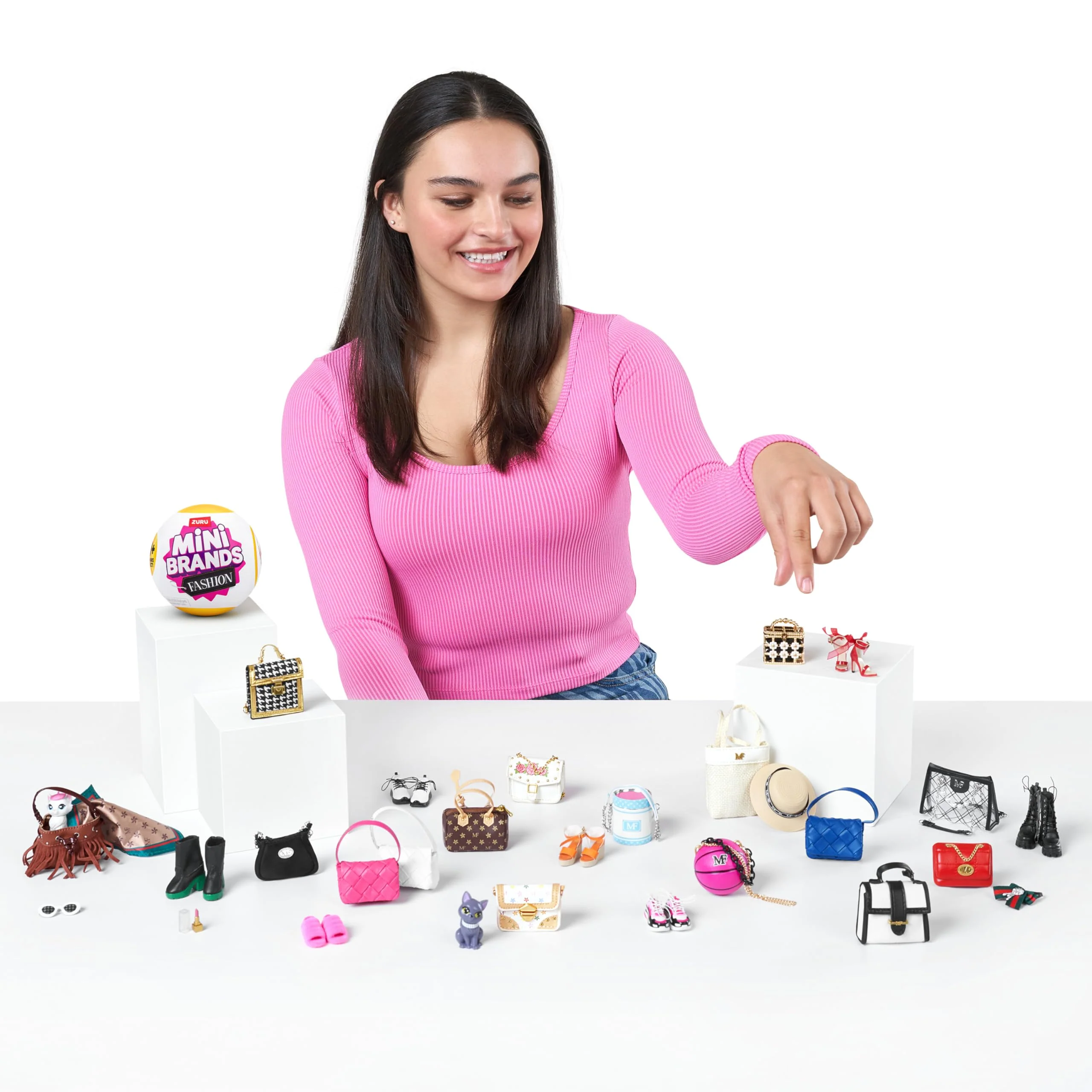 Mini Brands Fashion Serie 2 von ZURU 2er-Pack, Überraschungskapsel, Miniaturen von Mode, Taschen und Accessorires, großartige Geschenke für Mädchen und Kinder - Image 4