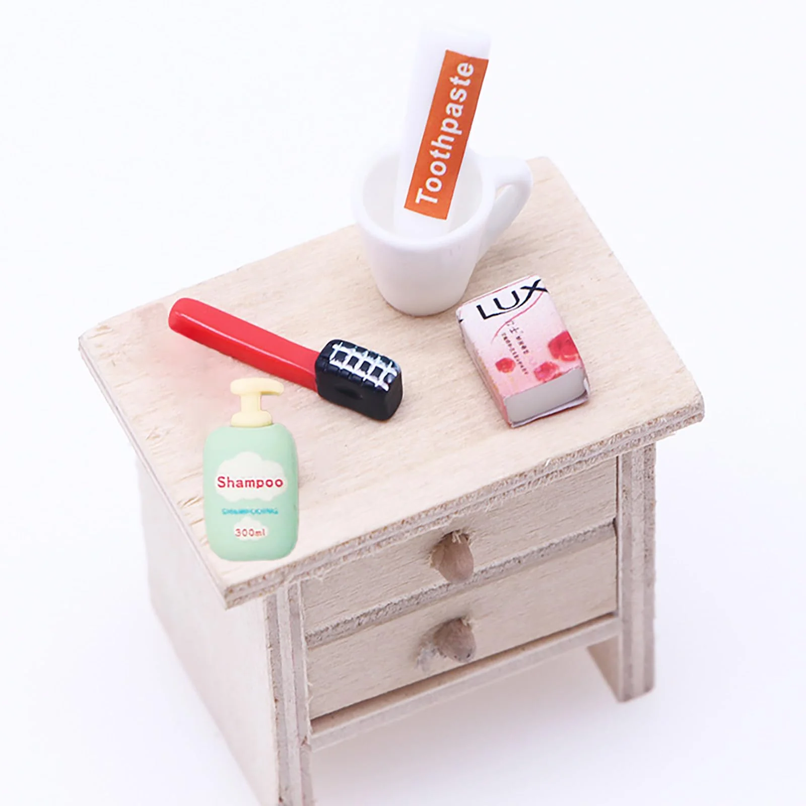 Miniatur Wichtelzubehör Bade Set, Wichtel Zubehör, Wichtel Wasch Set Badeutensilien mit Mini Zahnpasta Zahnbürste Badeschwamm Ente Klopapier Rollen für Wichteltür Weihnachten und Puppenhaus Deko - Image 4