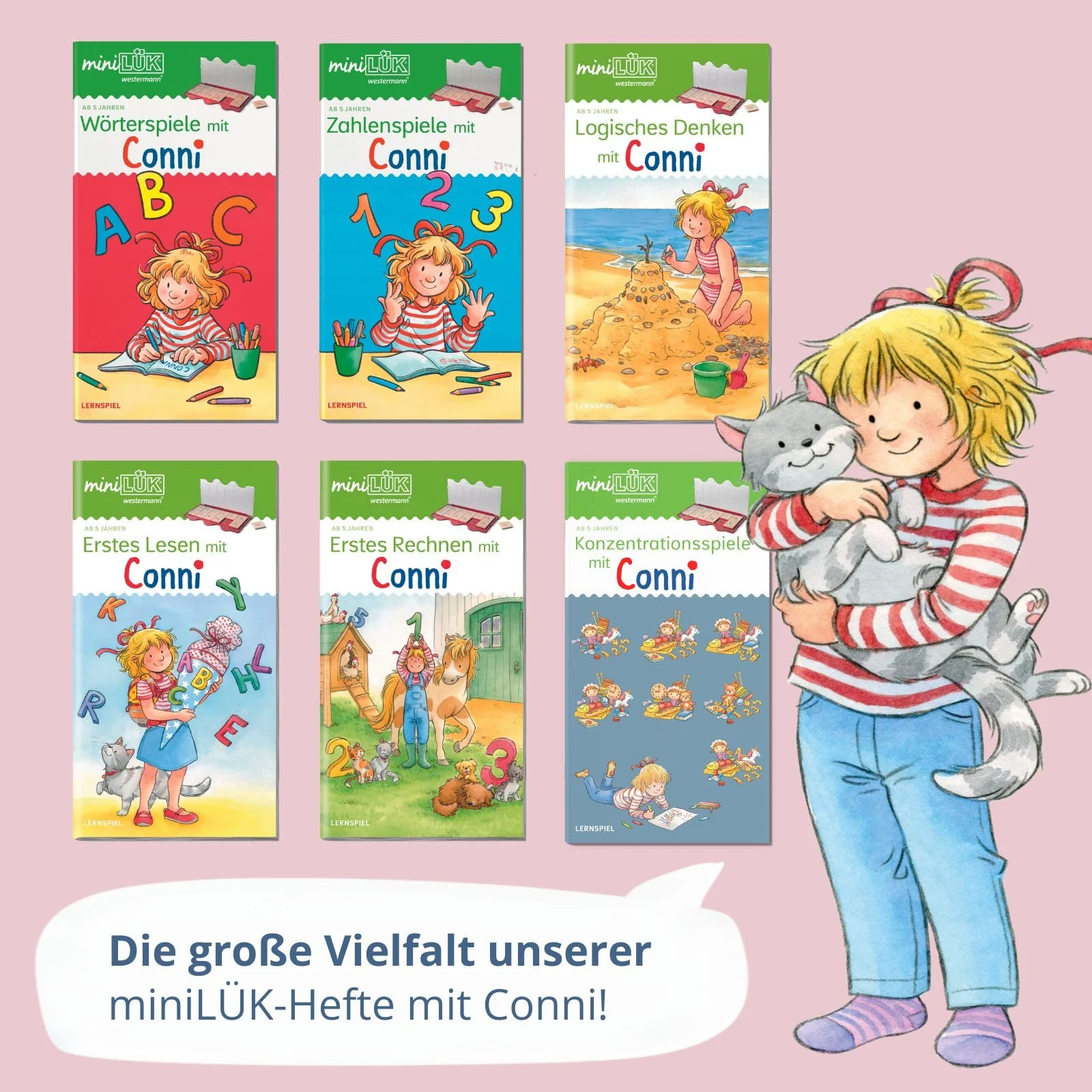 miniLÜK-Set: Vorschule/1. Klasse Erstes Lesen, erstes Rechnen mit Conni (miniLÜK-Sets: Kasten + Übungsheft/e) - Image 4