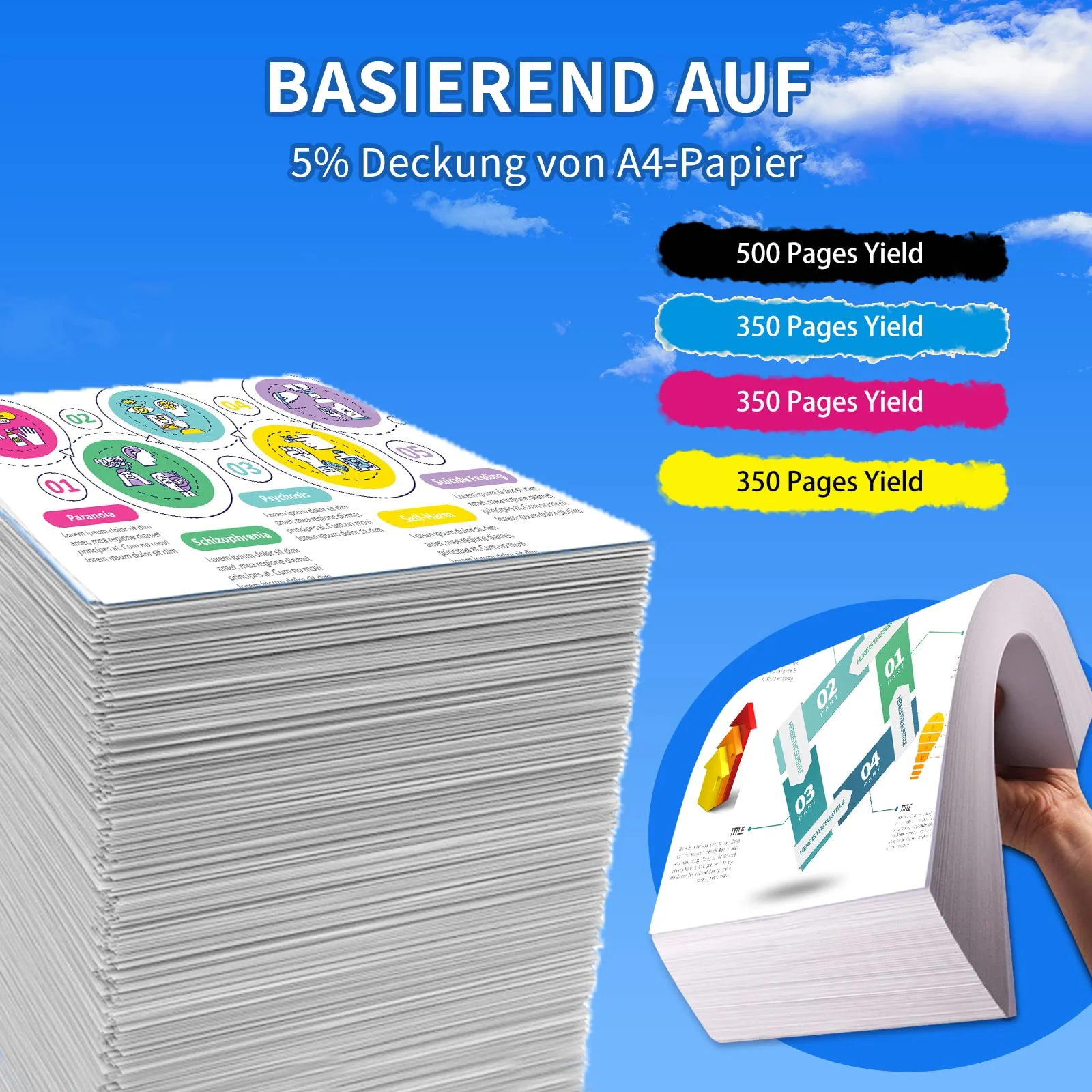 MIUYEER 603XL 603 XL patronen kompatibel für EPSON 603XL passend für Expression Home XP-4100/4105/3100/2100/2105/3150/2150 Workforce WF-2830DWF/2850DWF/2810DWF/2870DWF/2845DWF /2840DWF (3BK/3C/3M/3Y) - Image 6