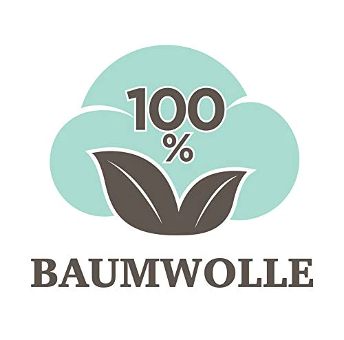 Mixibaby Bettwäsche Bettgarnitur Bettbezug 100% Baumwolle 135x200 155x220 200x200 200x220, Farbe:Hellgrau, Größe:135 x 200 cm - Image 5